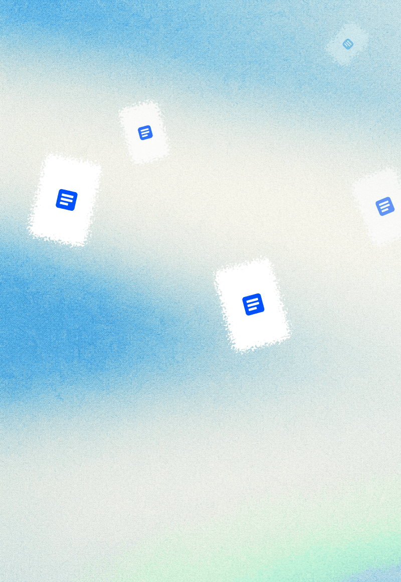 Abstract image featuring white squares with blue centers on a soft gradient blue and white background.