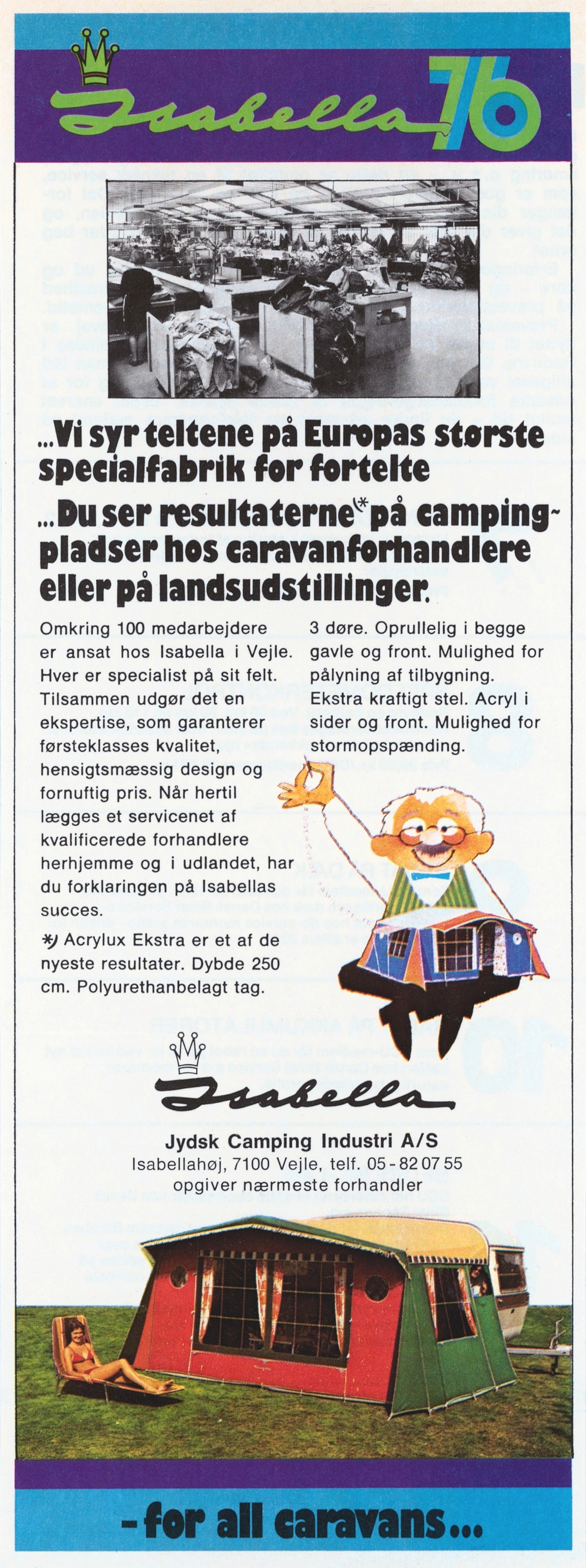 Søren Odgaard behind a sewing machine.