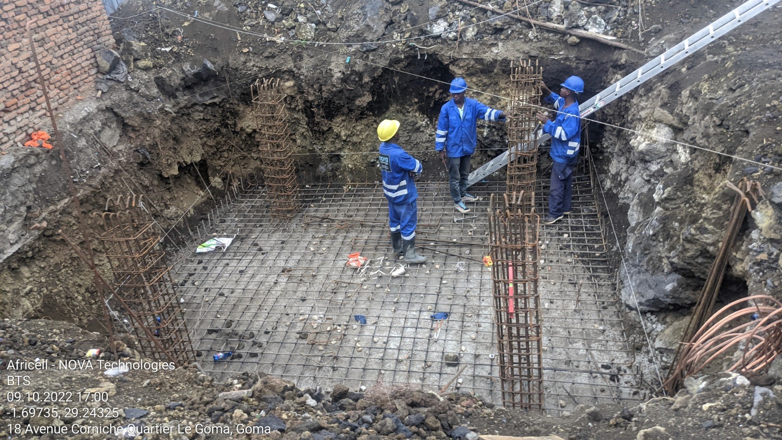 Close-up of a dark green leaf showing its textured surface and central vein against a muted background.