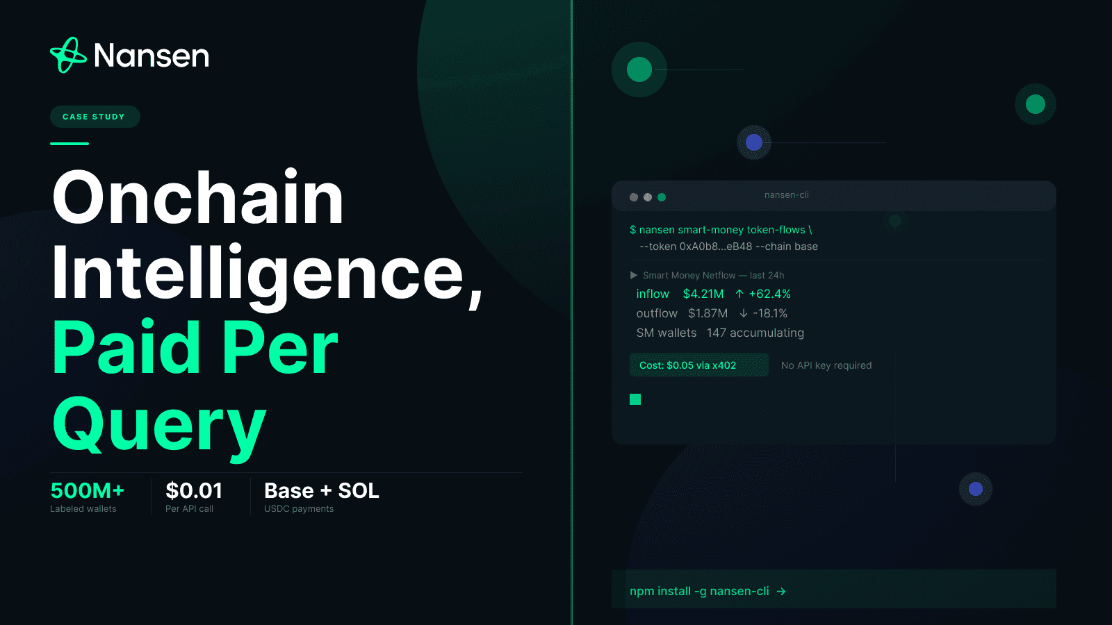 How Nansen Enabled Pay-Per-Call Onchain Data Access with x402 and PayAI