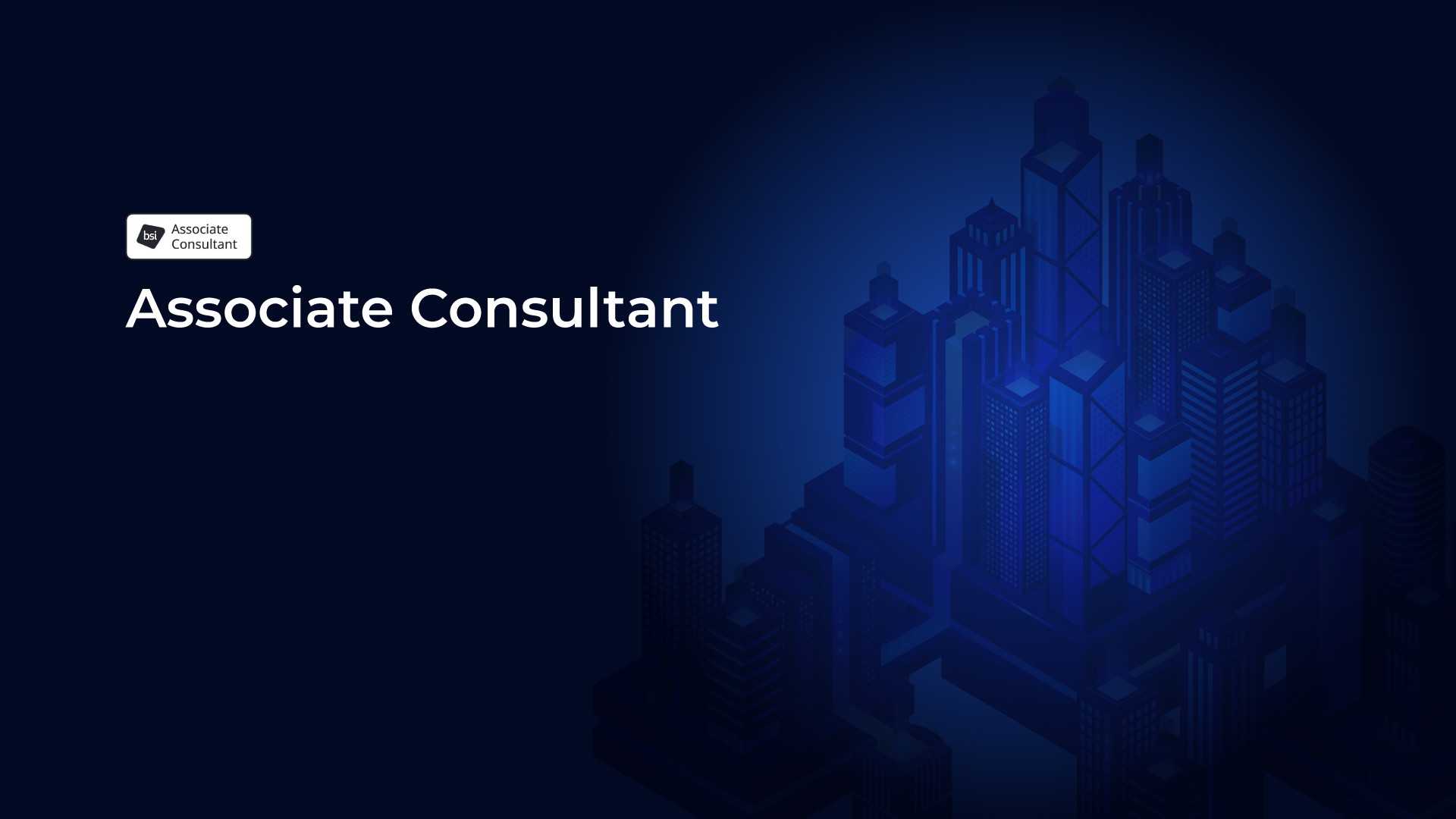 A man stands while two people sit at a table in an office setting, smiling and engaged in conversation. The mood is friendly and collaborative.