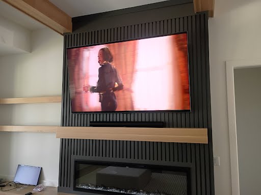 Wall-mounted television