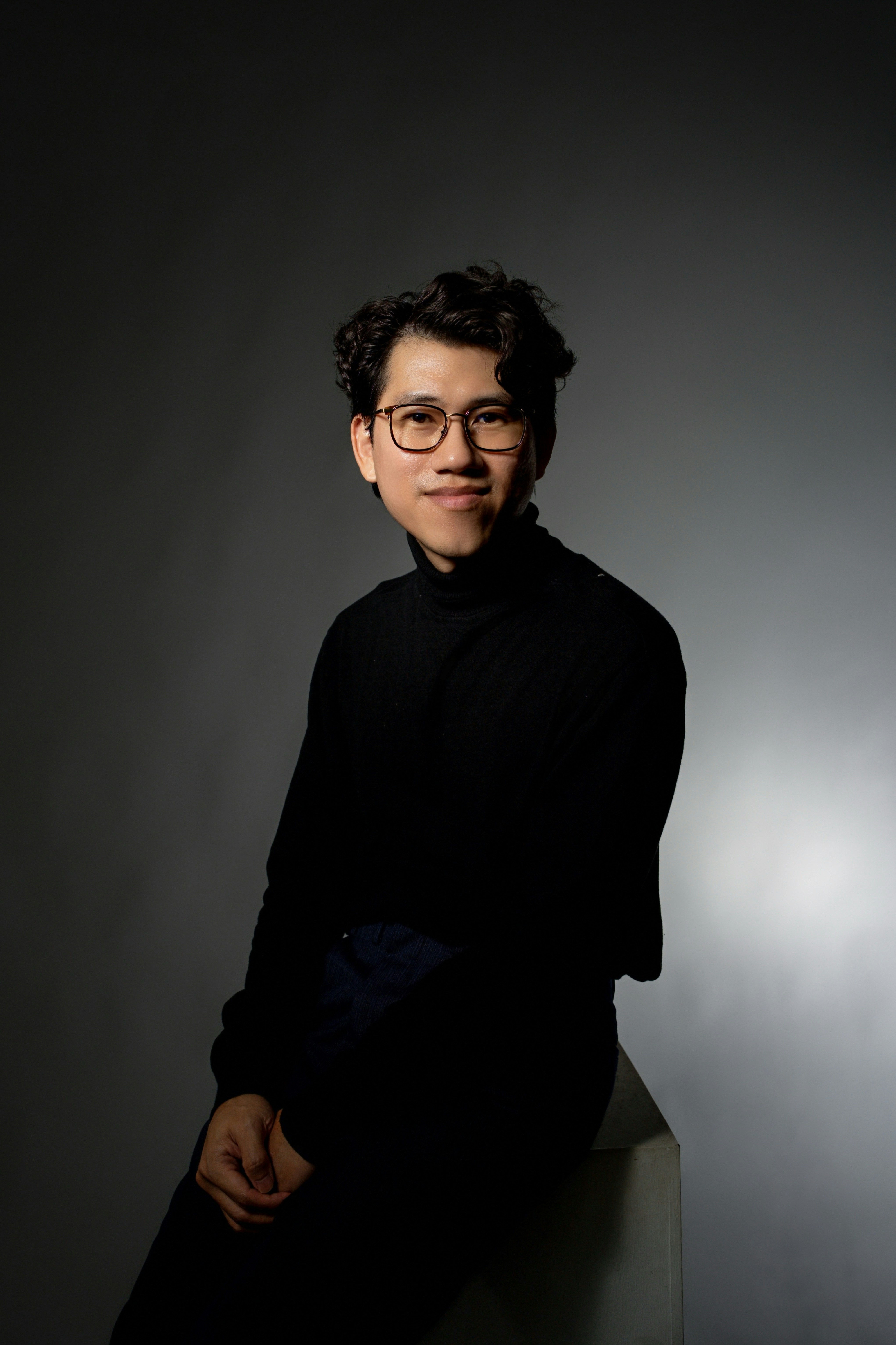 Portrait of brunette woman