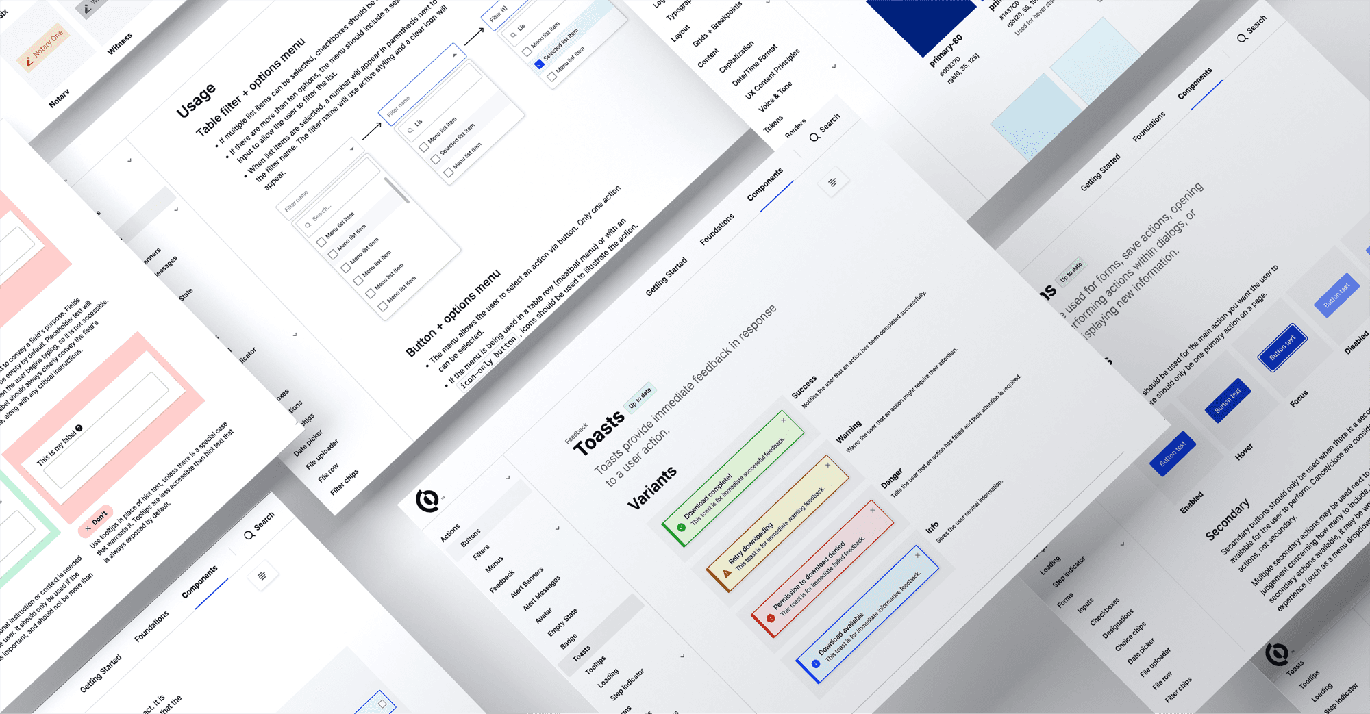 Design system documentation created and maintained in Zeroheight.