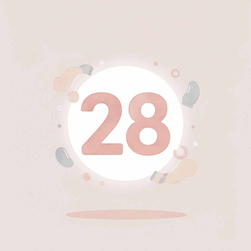 Number 28 highlighting the exact count of Arabic alphabet letters