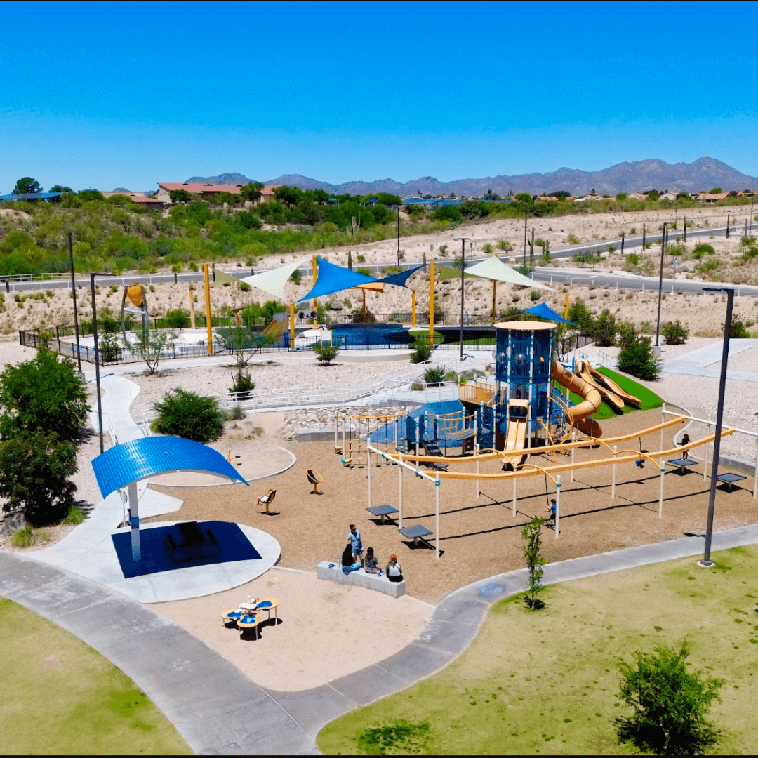 Playground structure at Naranja Park, Oro Valley Arizona
