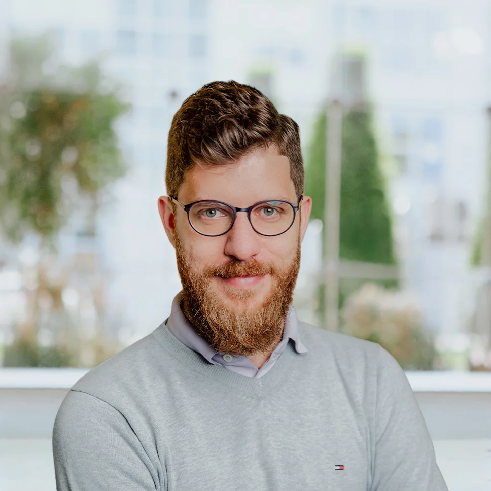 A photograph of signageOS CTO Michael Zabka
