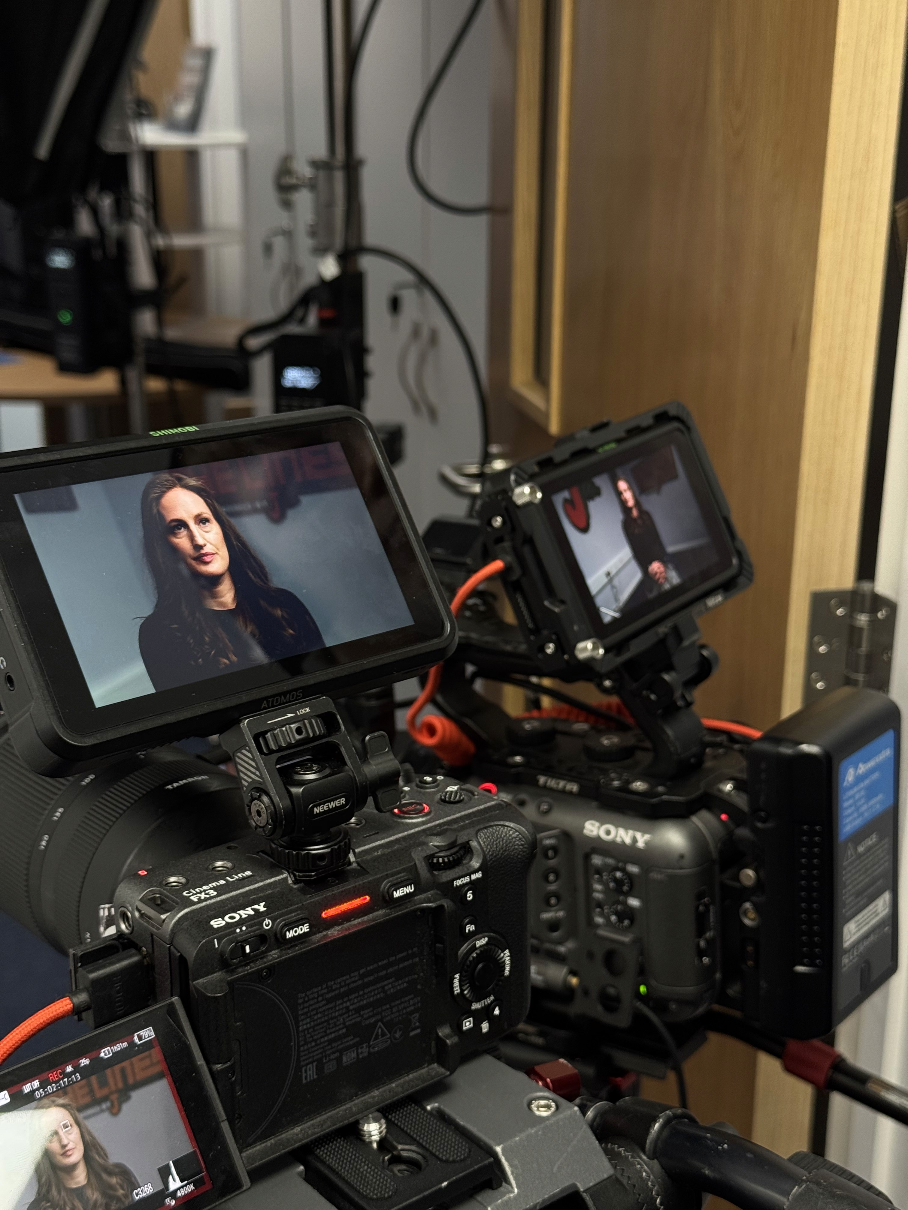Girl smiling with coffee mug