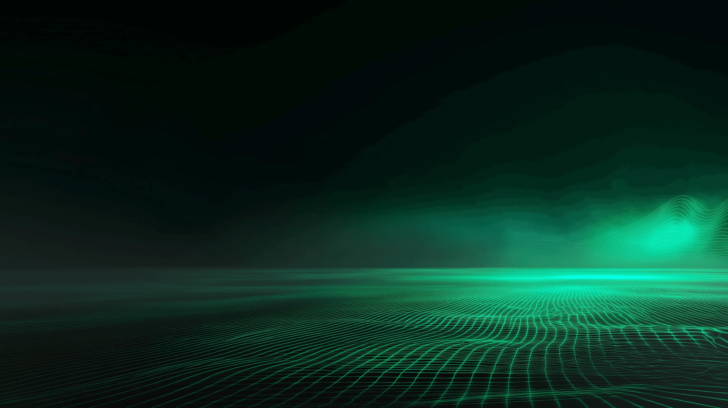 Green Rays background image