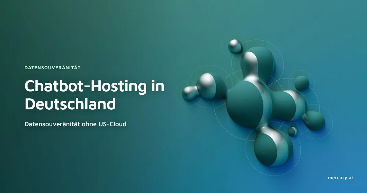 Titelbild zum Beitrag „Chatbot-Hosting in Deutschland: Datensouveränität ohne US-Cloud“