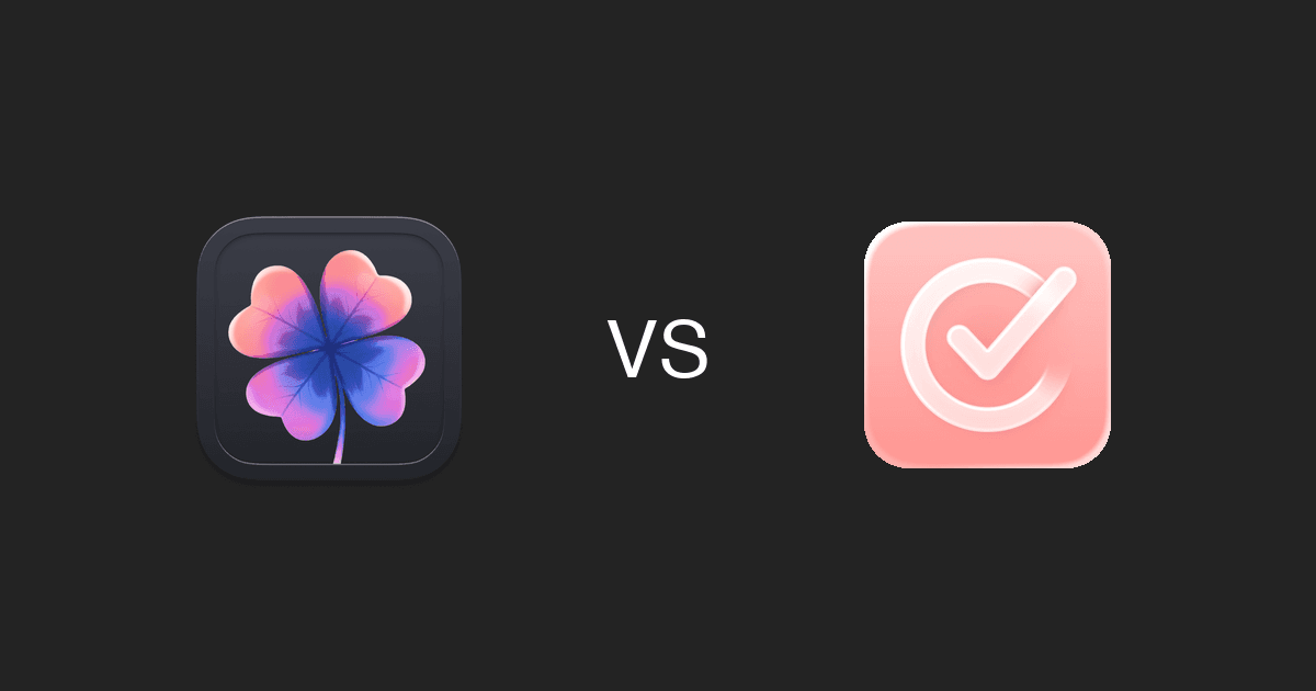 Aftertone vs Structured 2026 comparison — productivity system versus visual daily planner