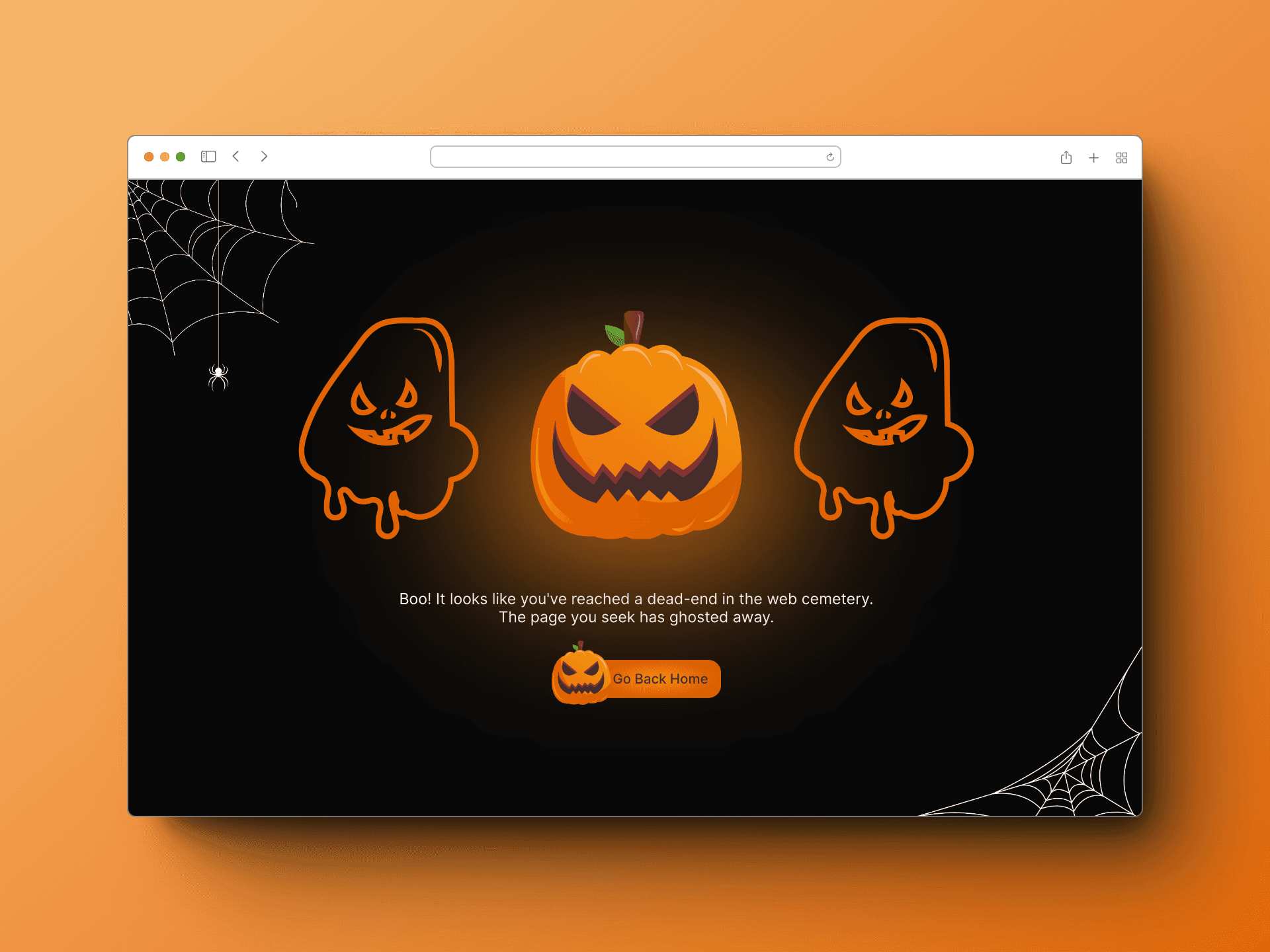 Halloween 404 page