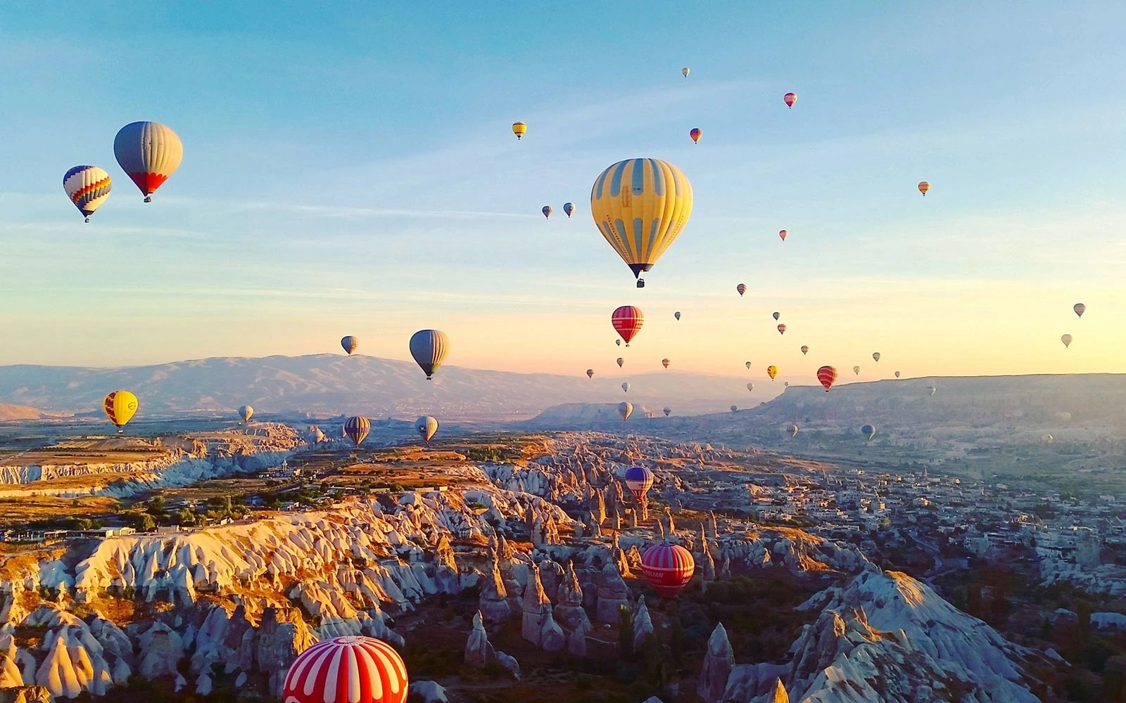 Hot air balloons over Cappadocia