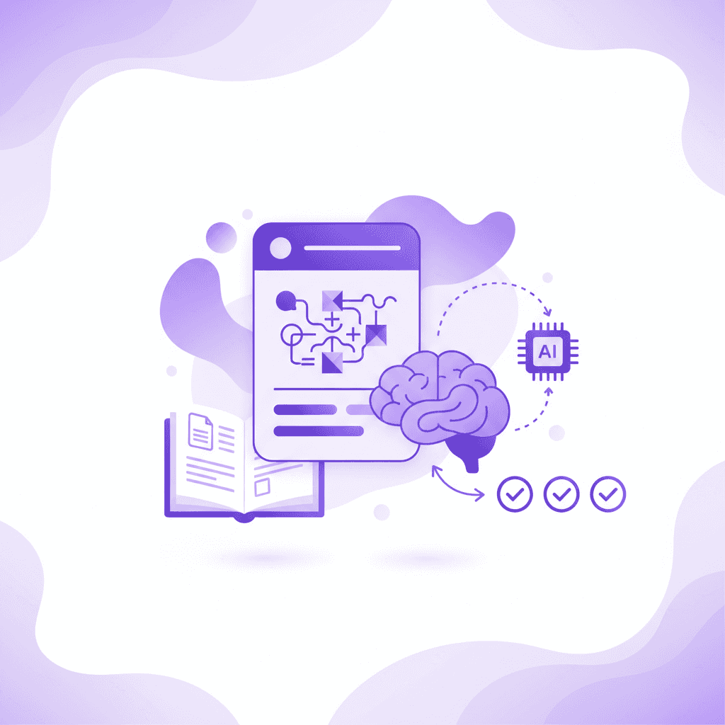 Student demonstrating active recall by testing their memory without looking at notes