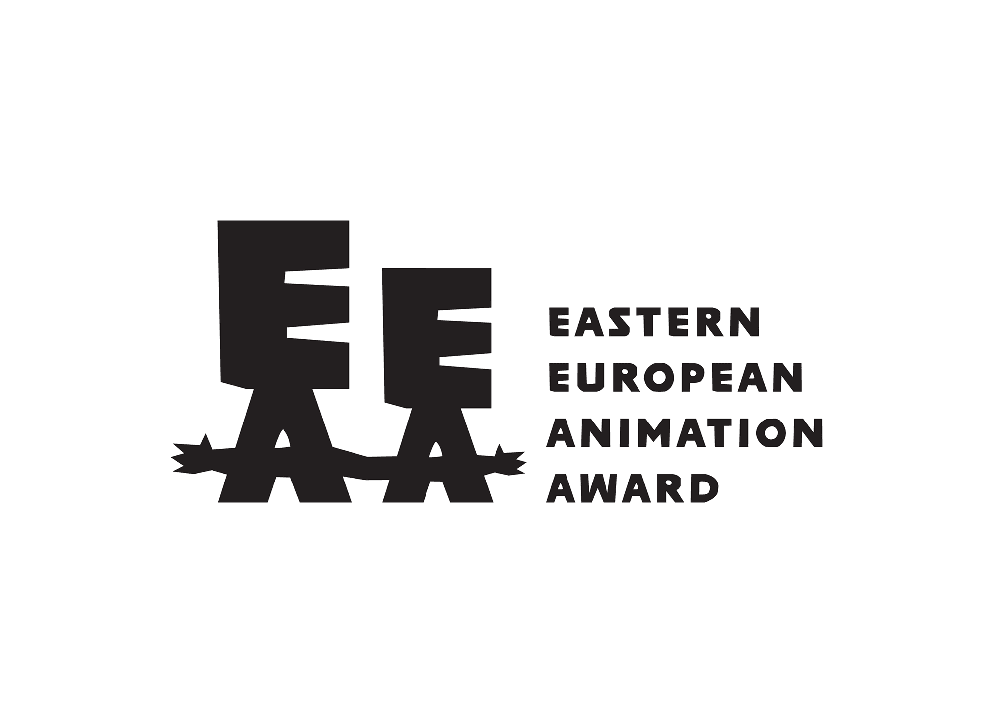 The logo for the Eastern European Animation Award, designed by Andrej Kolenčík, featuring Poleno typeface.