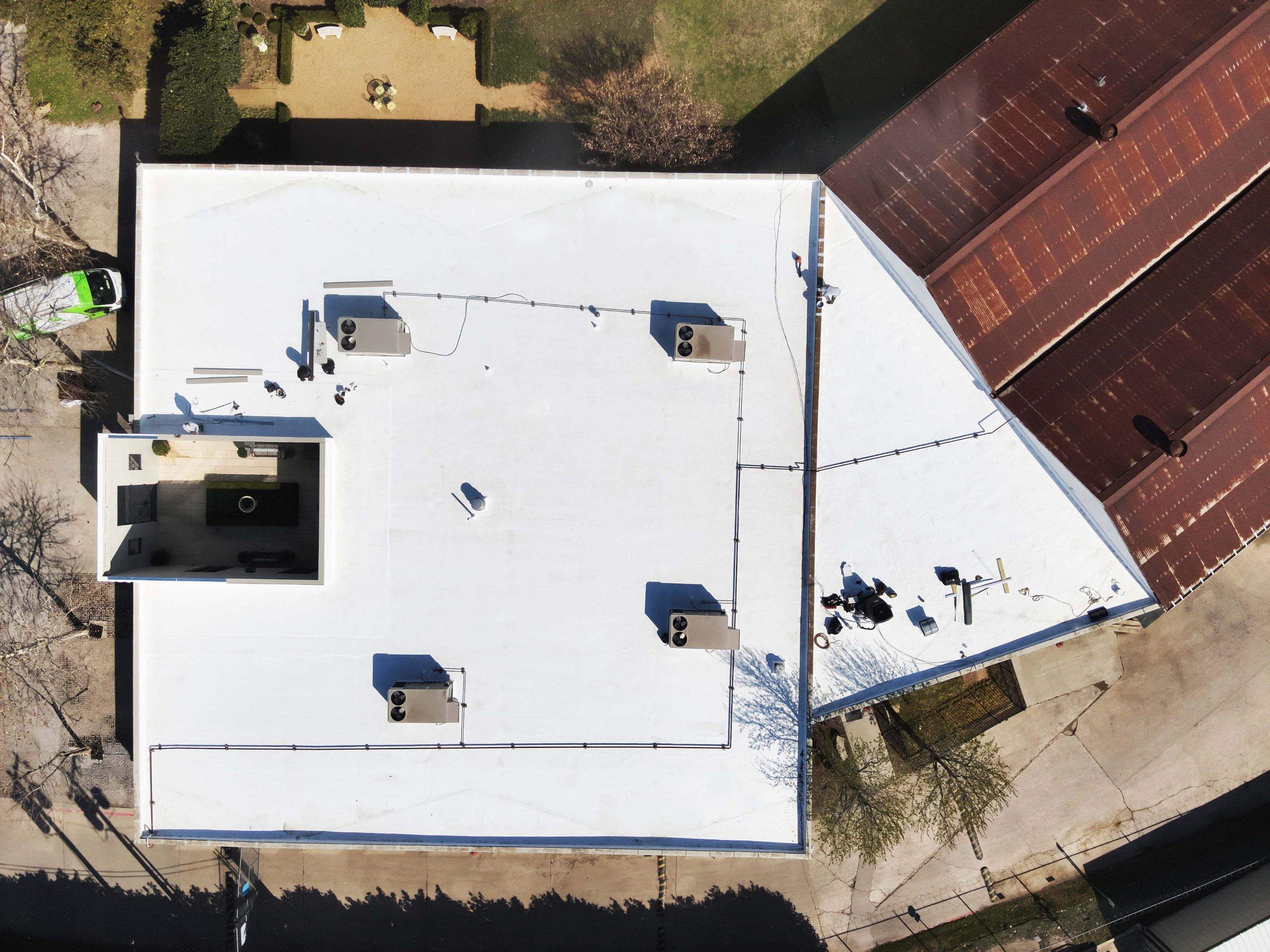 Recoatd Commercial Roof in Dallas