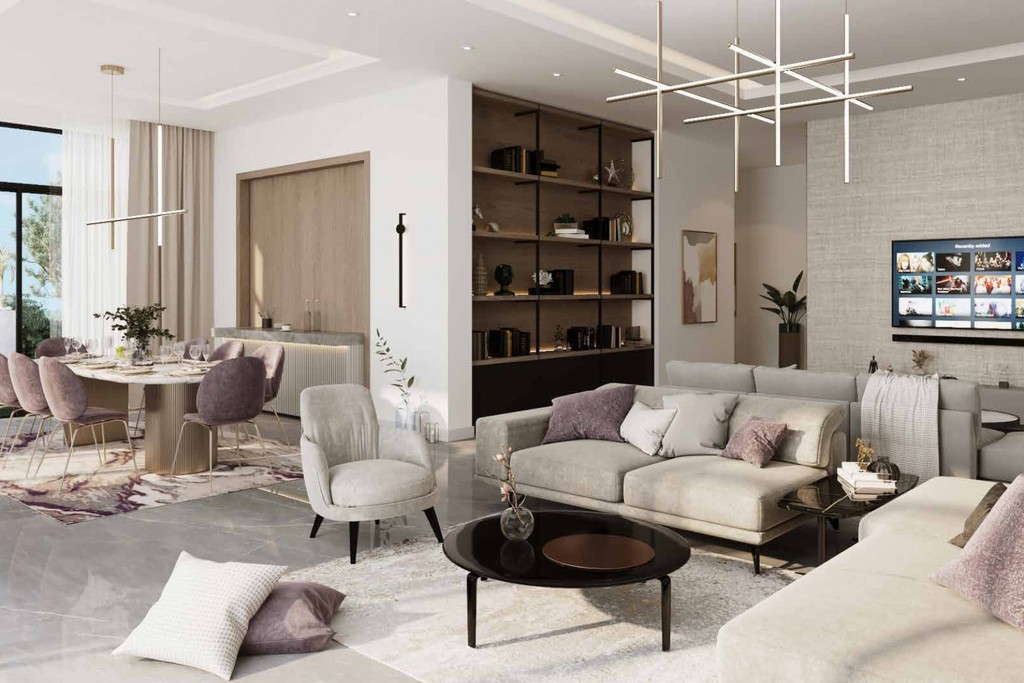 South Bay living room showcasing modern furniture with a chic and inviting atmosphere.