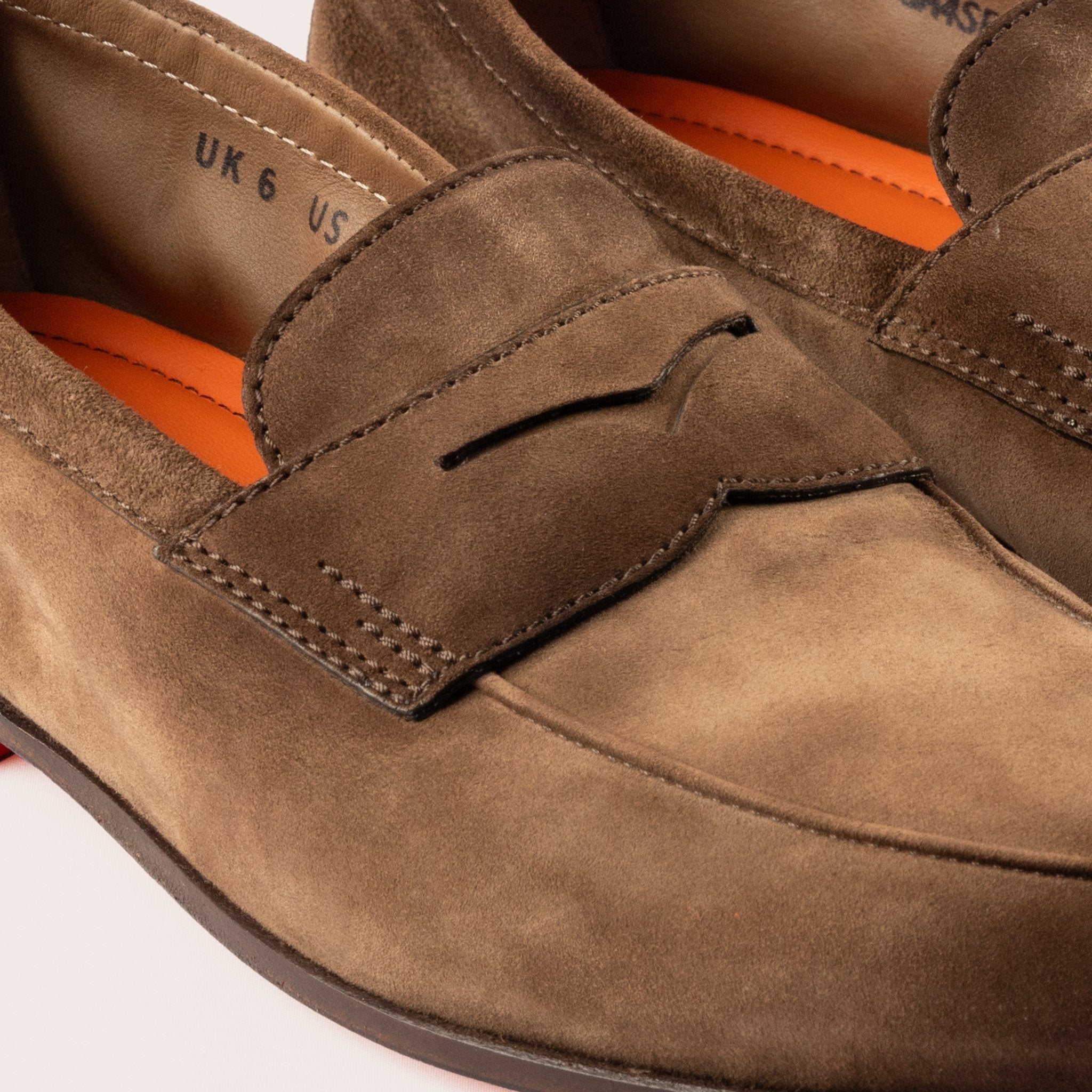 Men’s light brown suede Carlo loafer - Mandelli UK