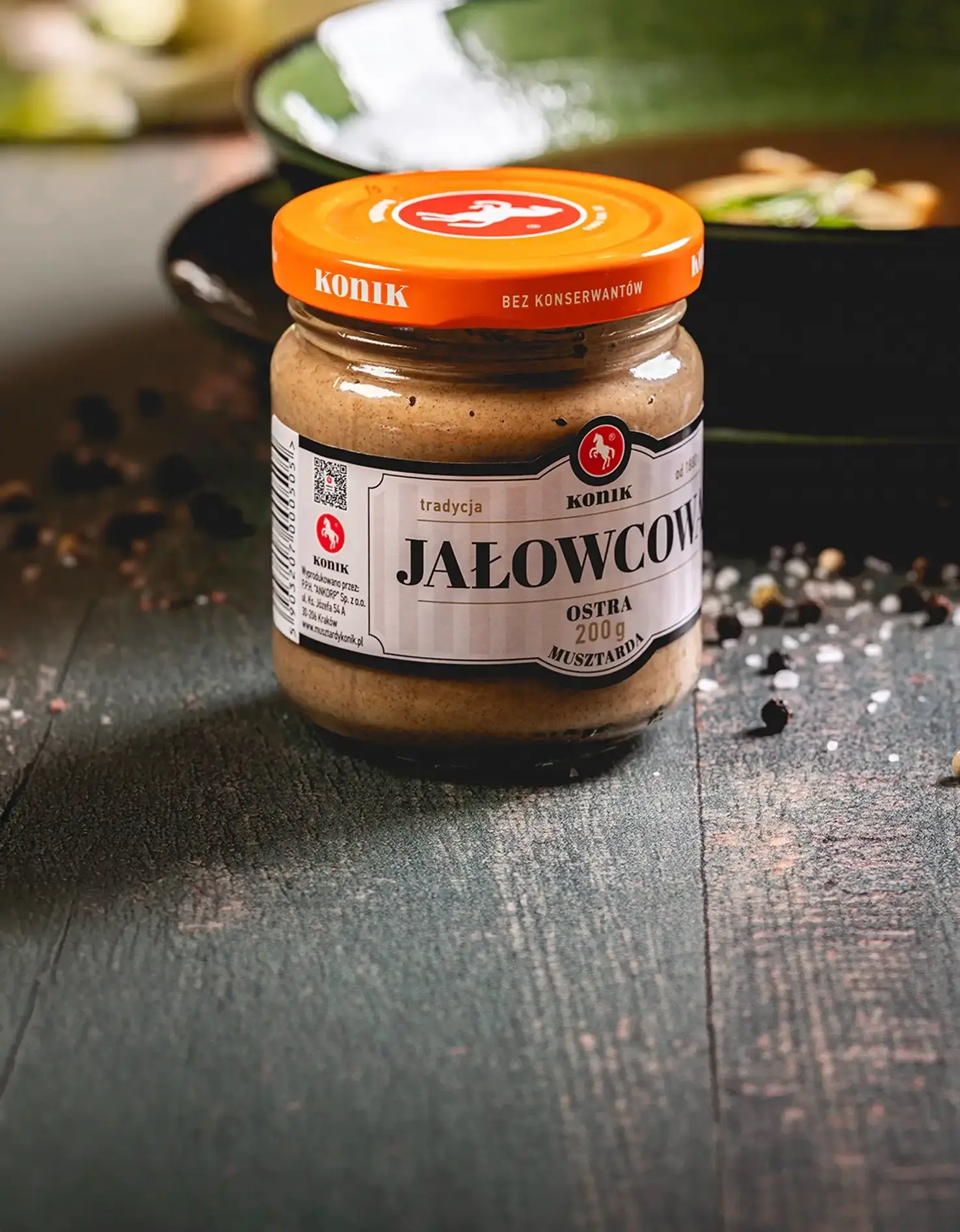 Słoik Musztardy Jałowcowej Konik