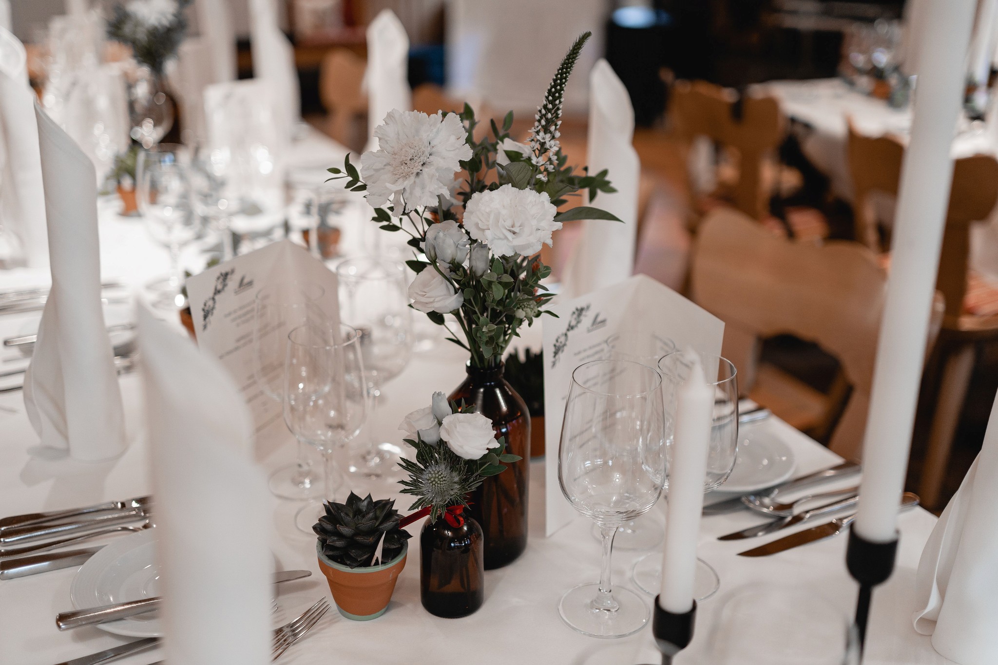 Hochzeit L&J – Ischalp Davos · Hotel Kulm Davos, gestaltet von dekostimmt