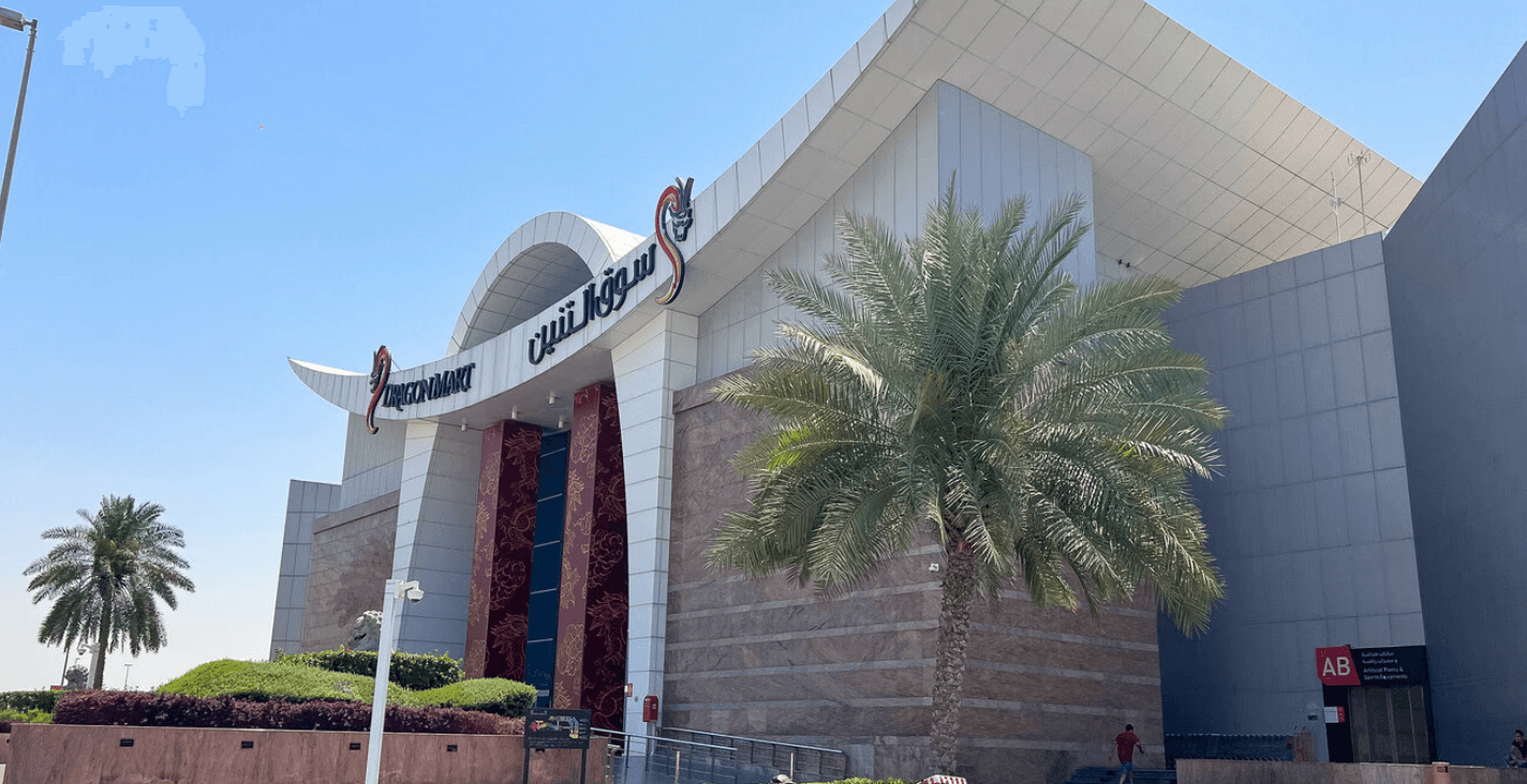 Expansive park in International City adorned with colorful flowers and lush palm trees, inviting visitors to enjoy nature.