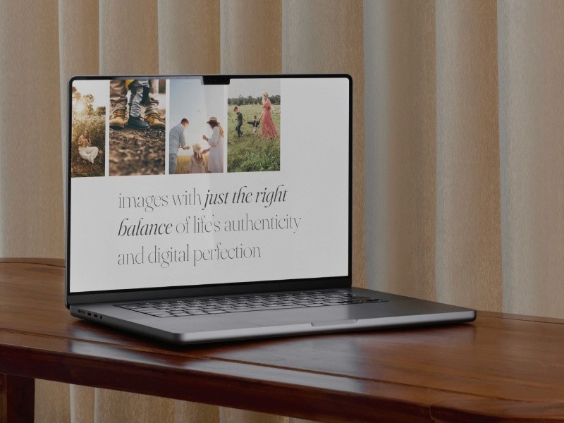 Luminance template Macbook mockup