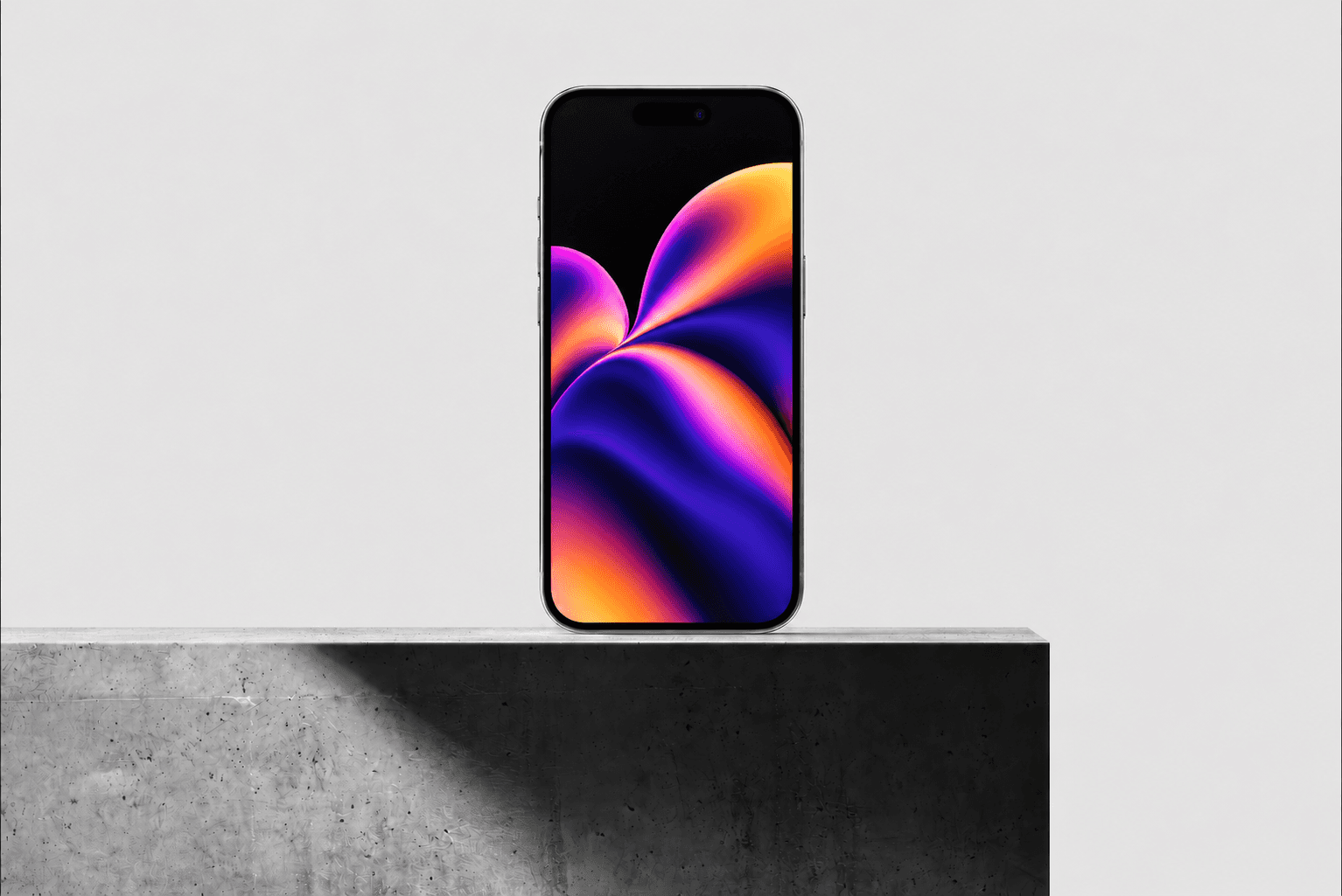 bloom wallpaper on the iphone mockup