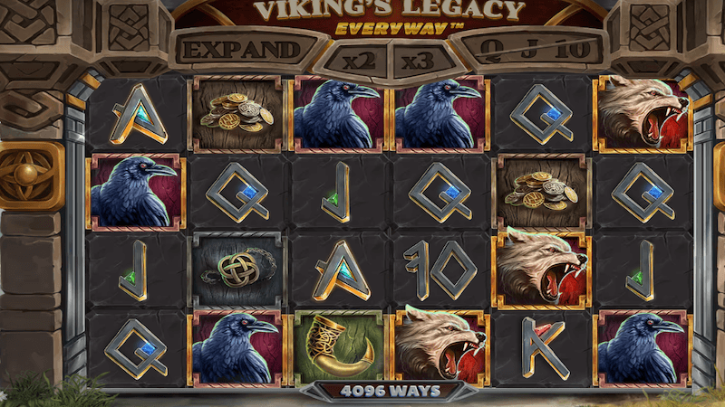 Aperçu des rouleaux et des 4096 ways dans Viking’s Legacy EveryWay