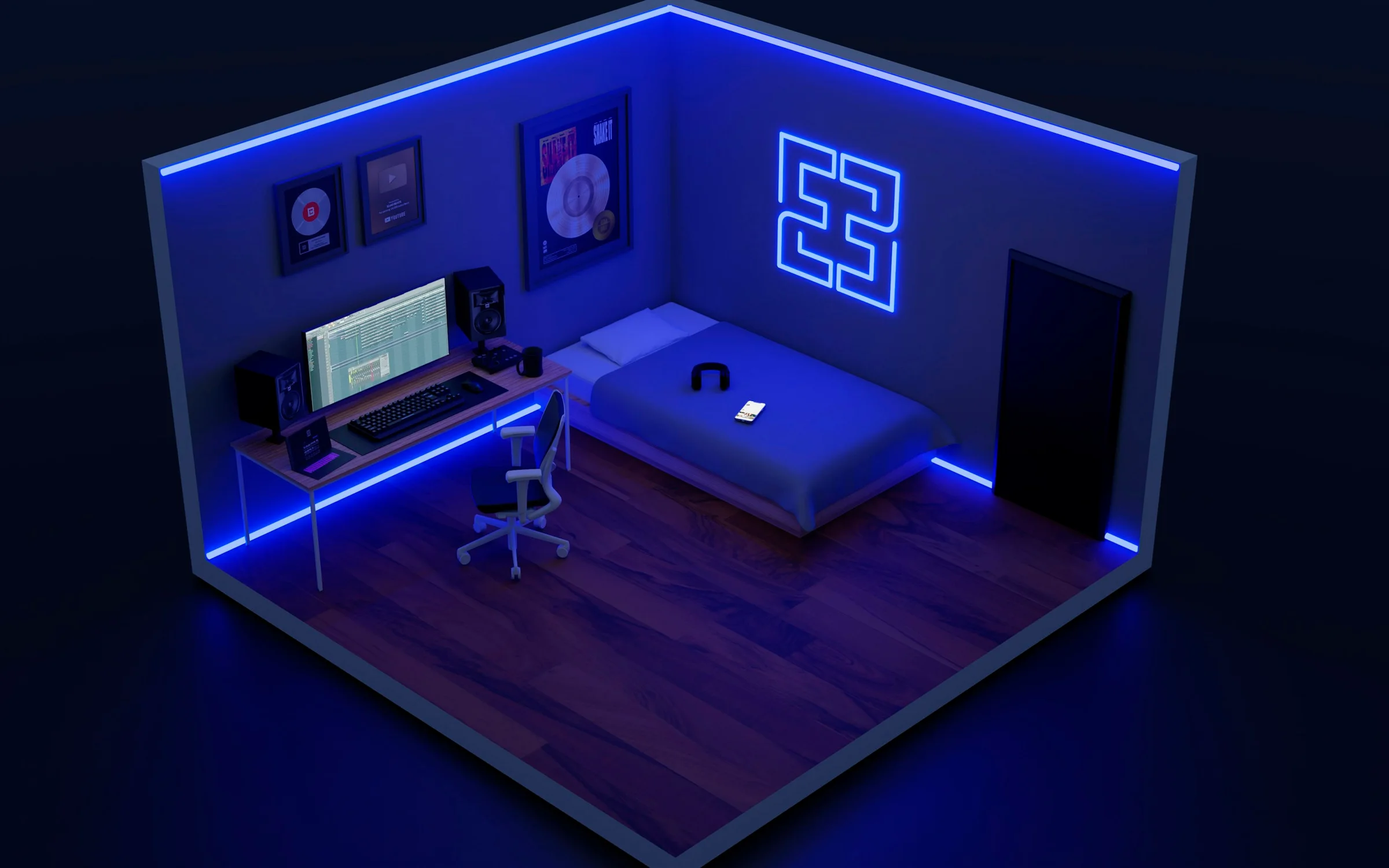3D Website Development by Alpha Expansion