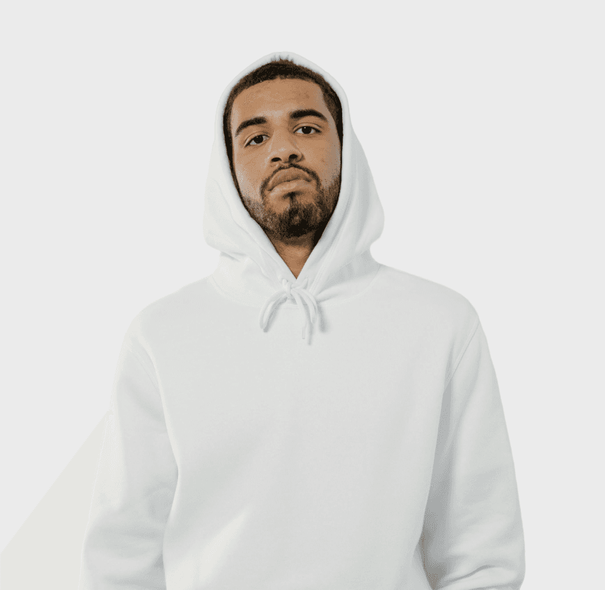 Man Wearing Hoodie