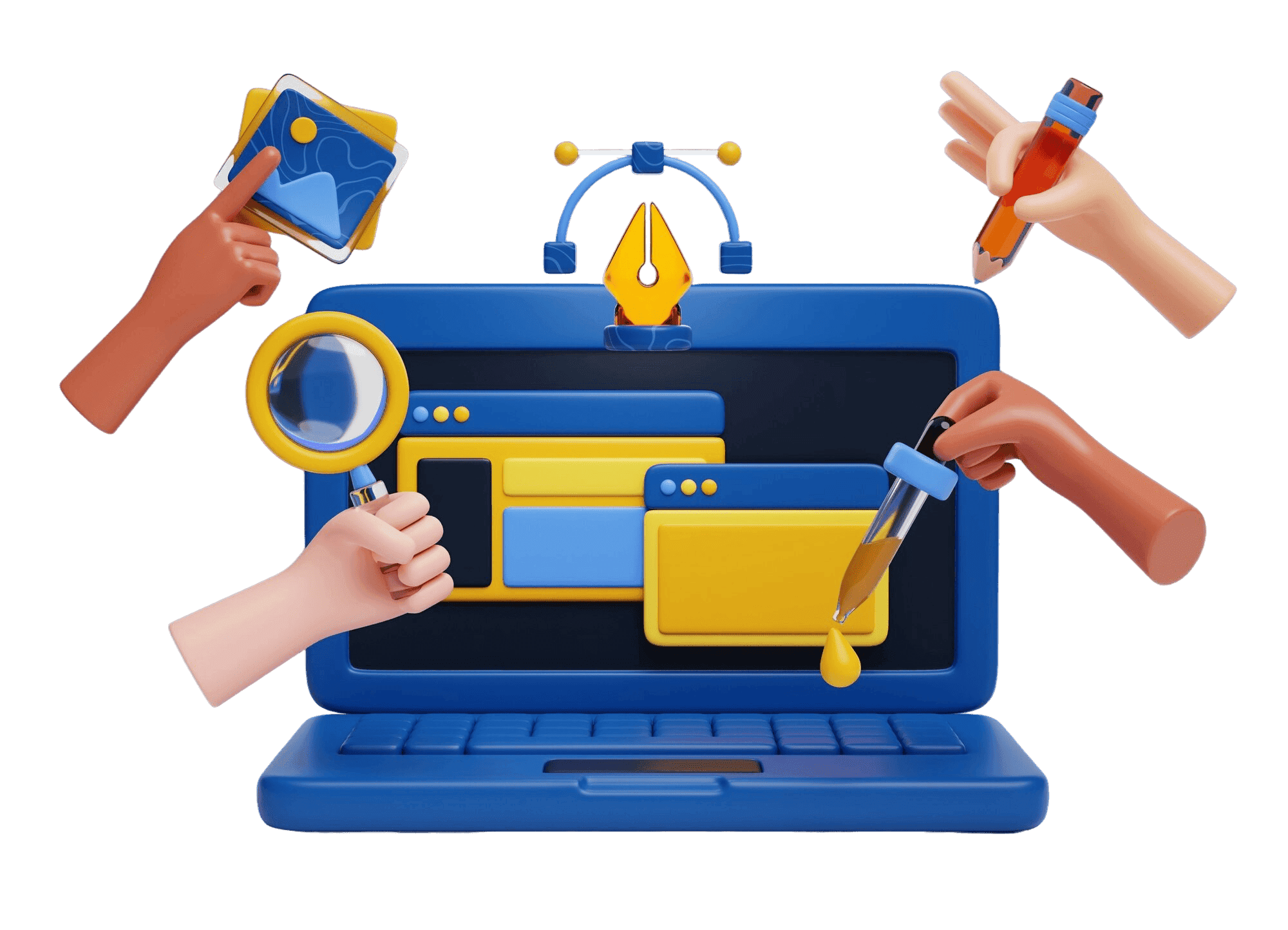 User interface design dashboard with customizable panels and toggles in futuristic dark theme