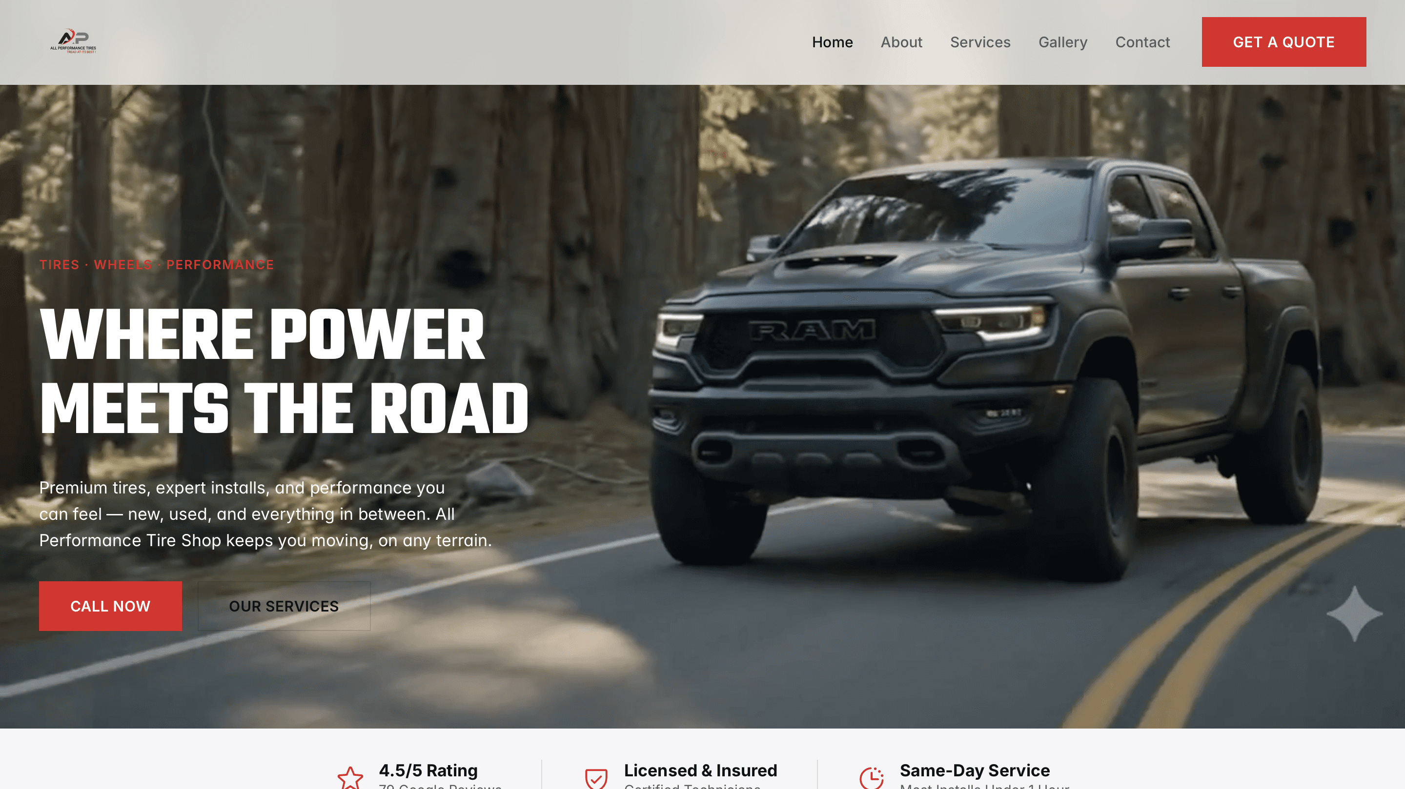 All Performance Tire Shop cover
