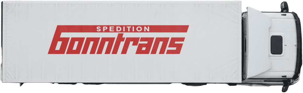 Bonntrans Sattelzug mit Planenauflieger