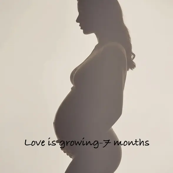 Pregnant woman silhouette