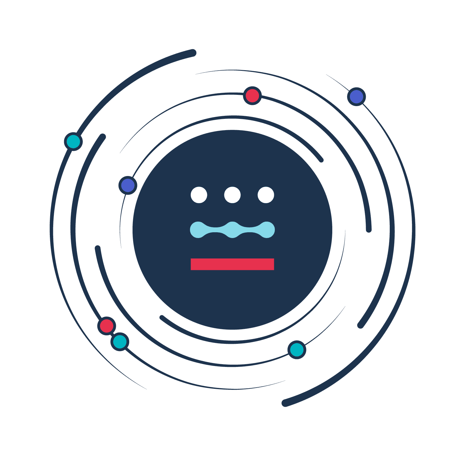 akasa logo with data floating