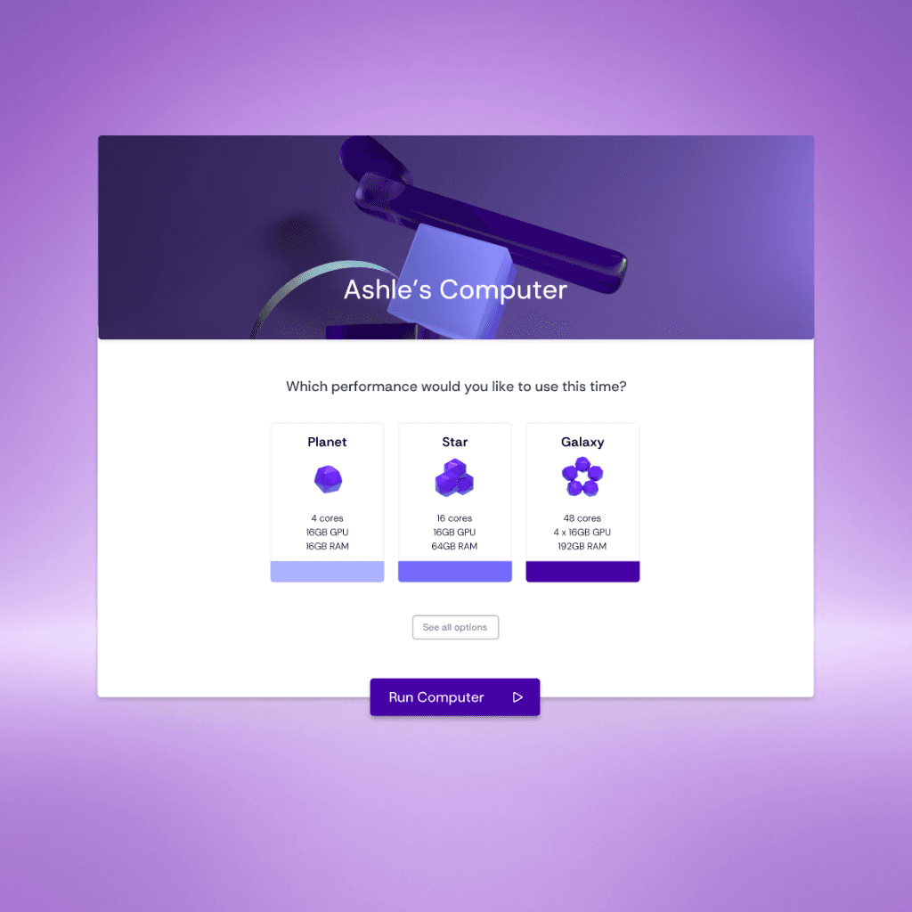 An image of Freelio's budget ui