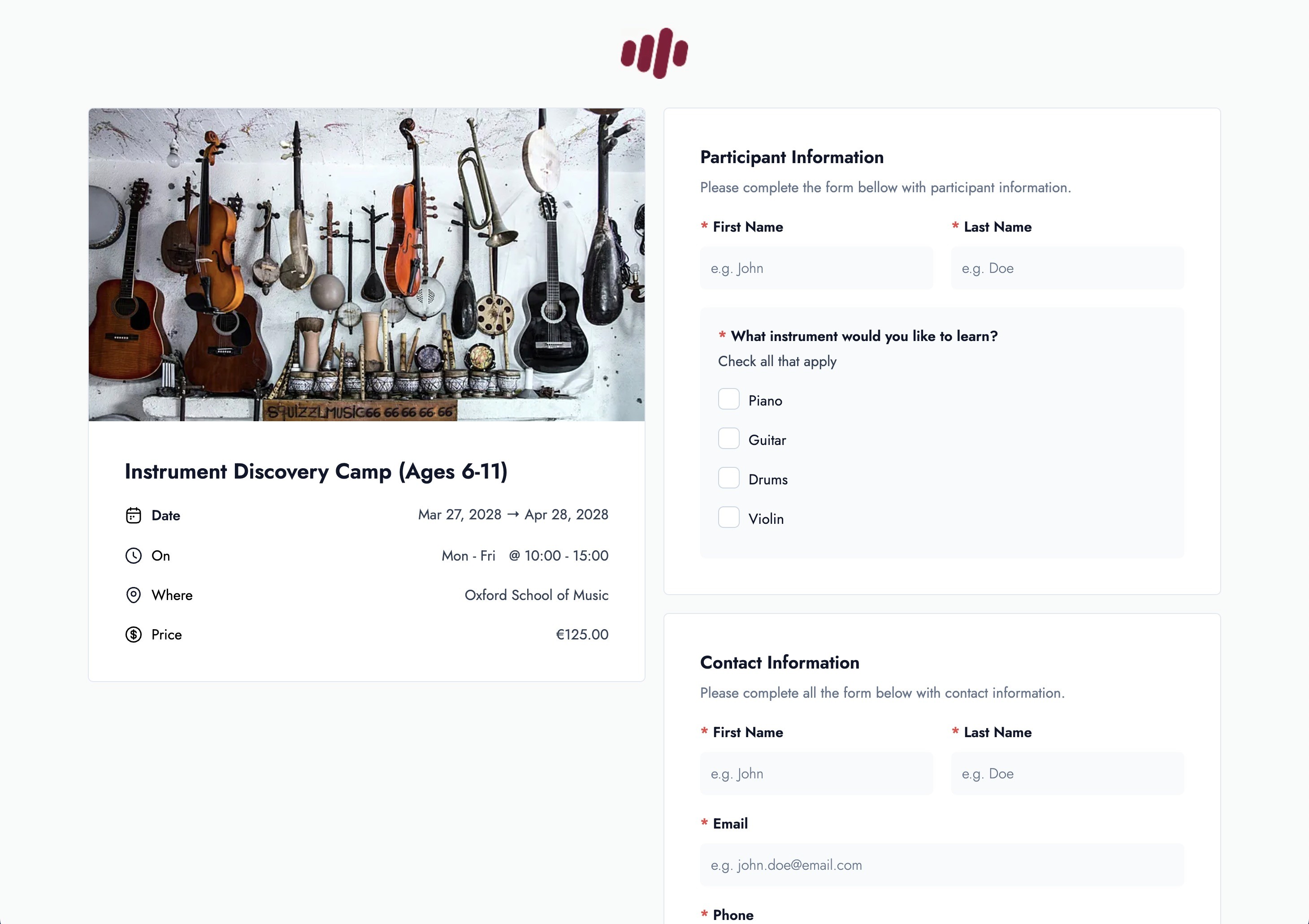 Formulaires d’inscription adaptables