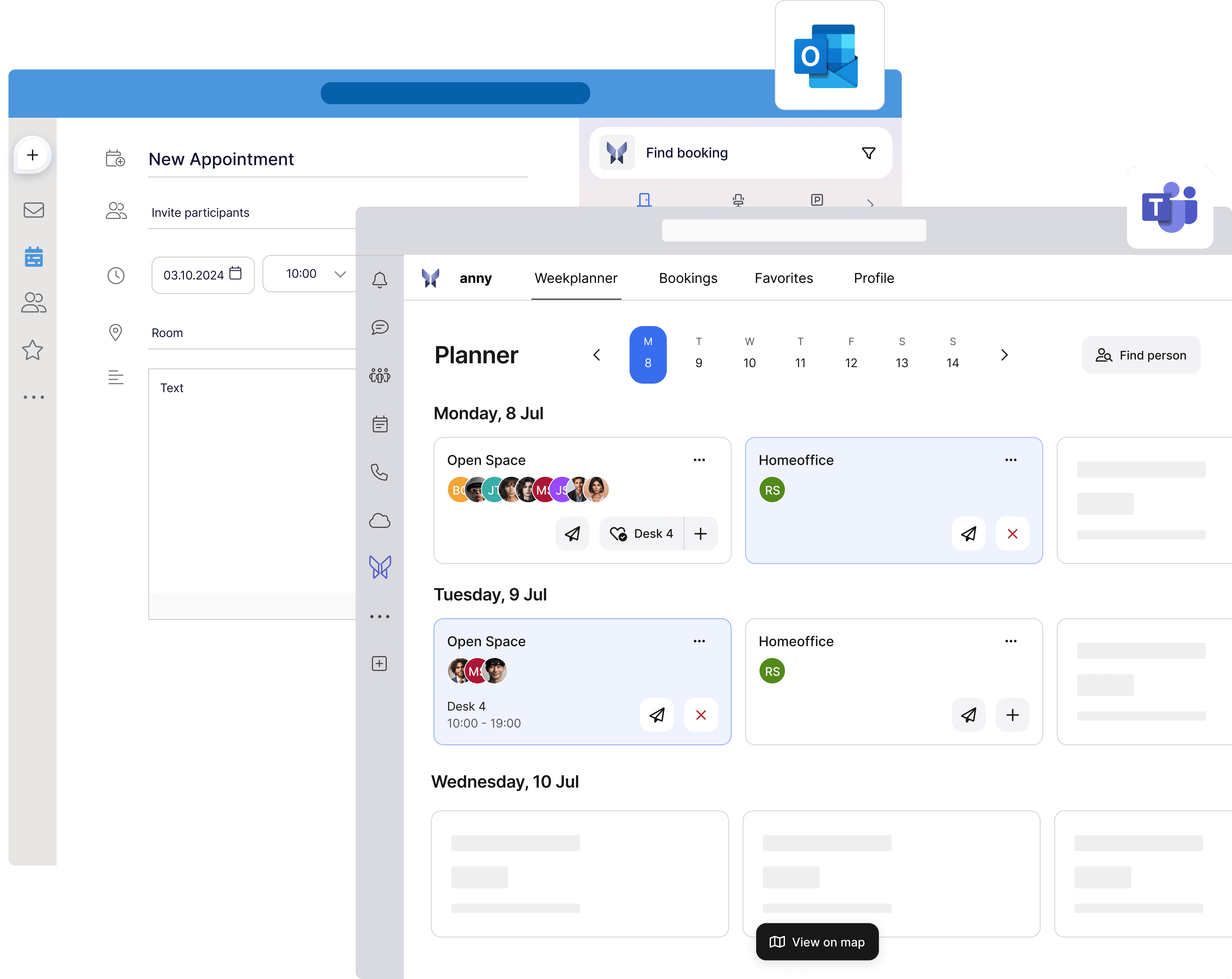 MS Teams integration by anny for Workspace Management