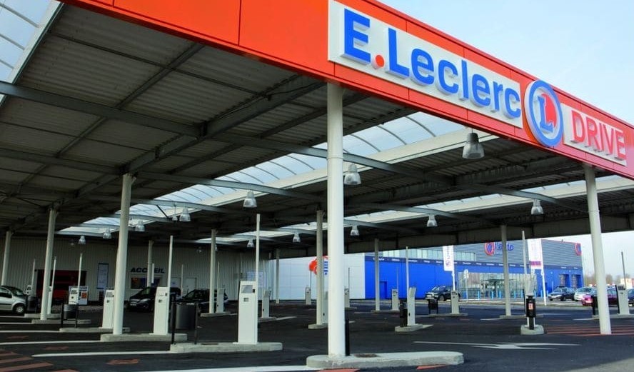 Leclerc drive avec parking