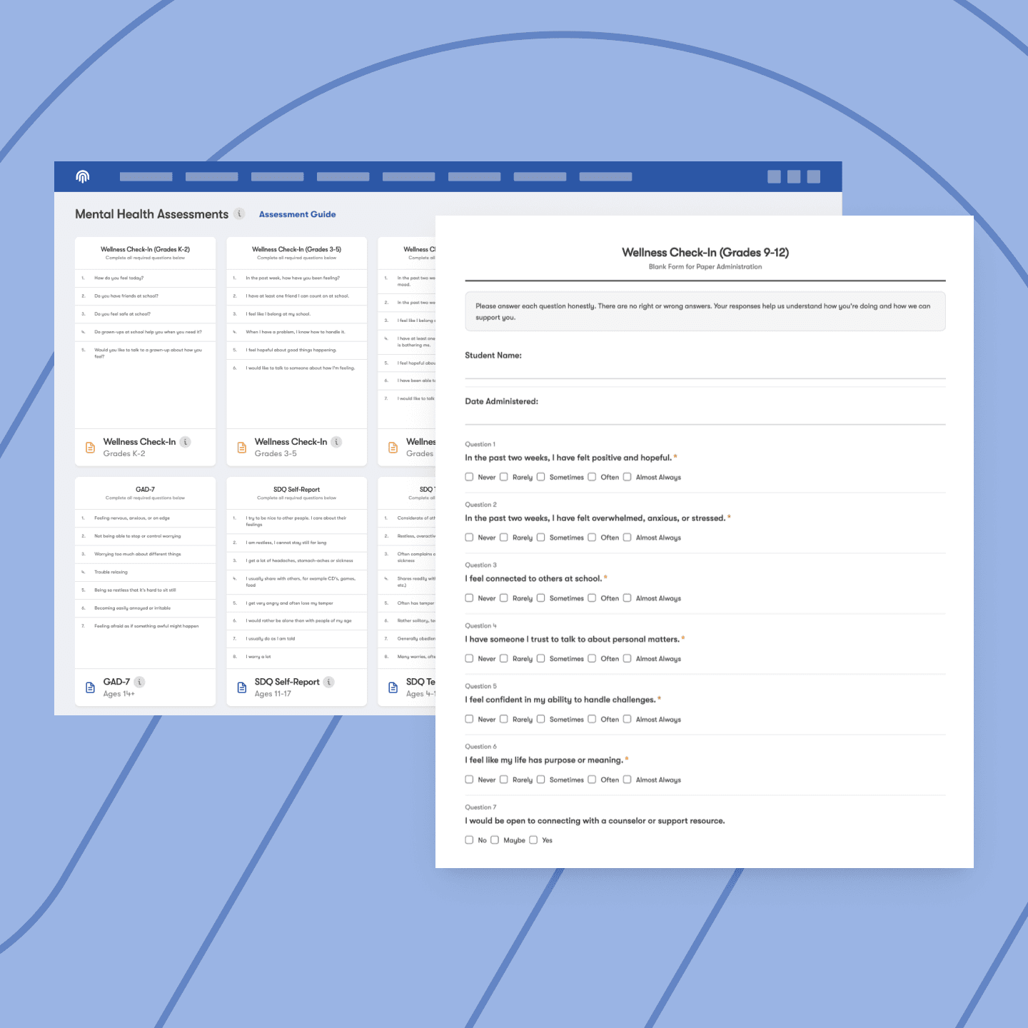 An image showing Impact Suite software solution of compliance and training where a school staff member can see tall the tasks they need to complete and all the tasks they have completed