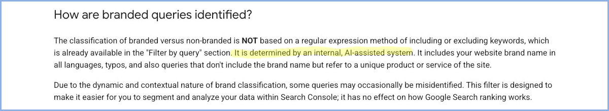 how are branded queries identified
