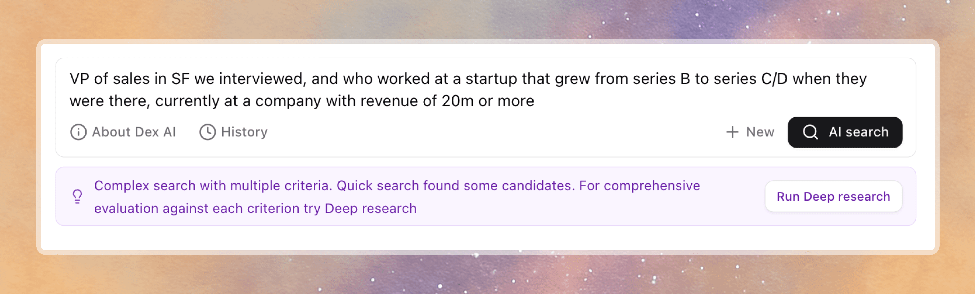 Stardex ATS + CRM - Smarter AI Search Feature