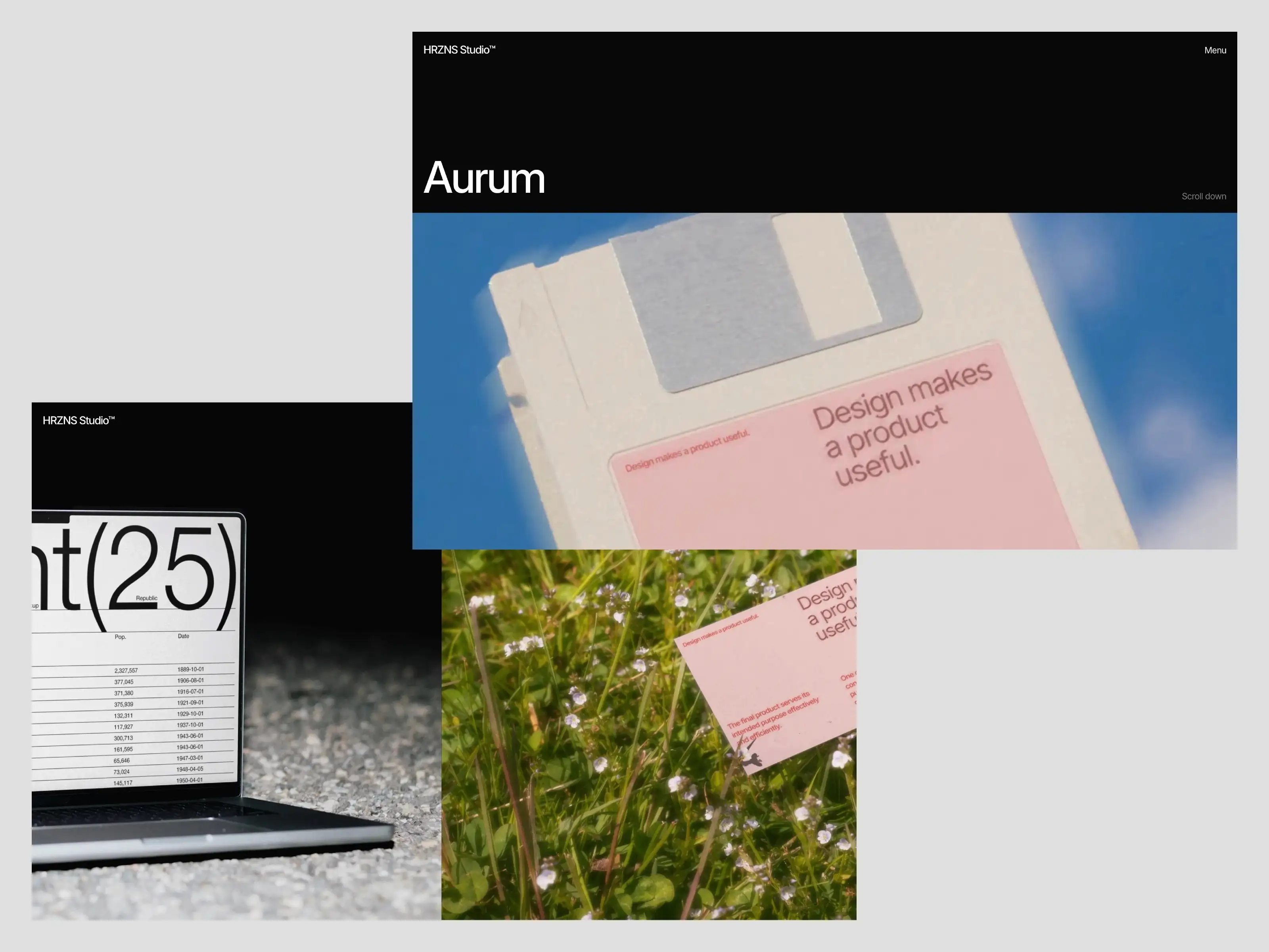 HRZNS Framer template
