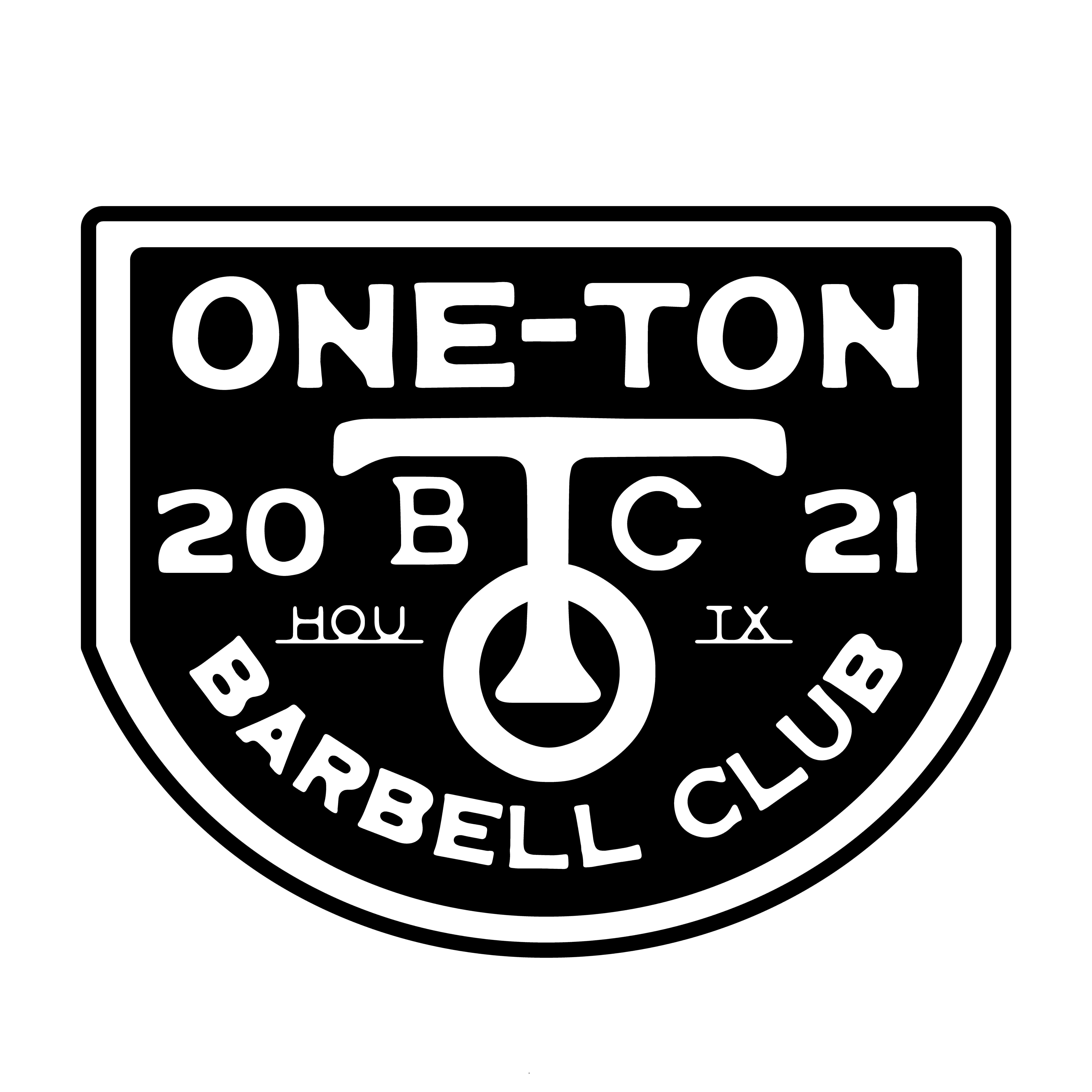 One-Ton Barbell Club Brand Mark
