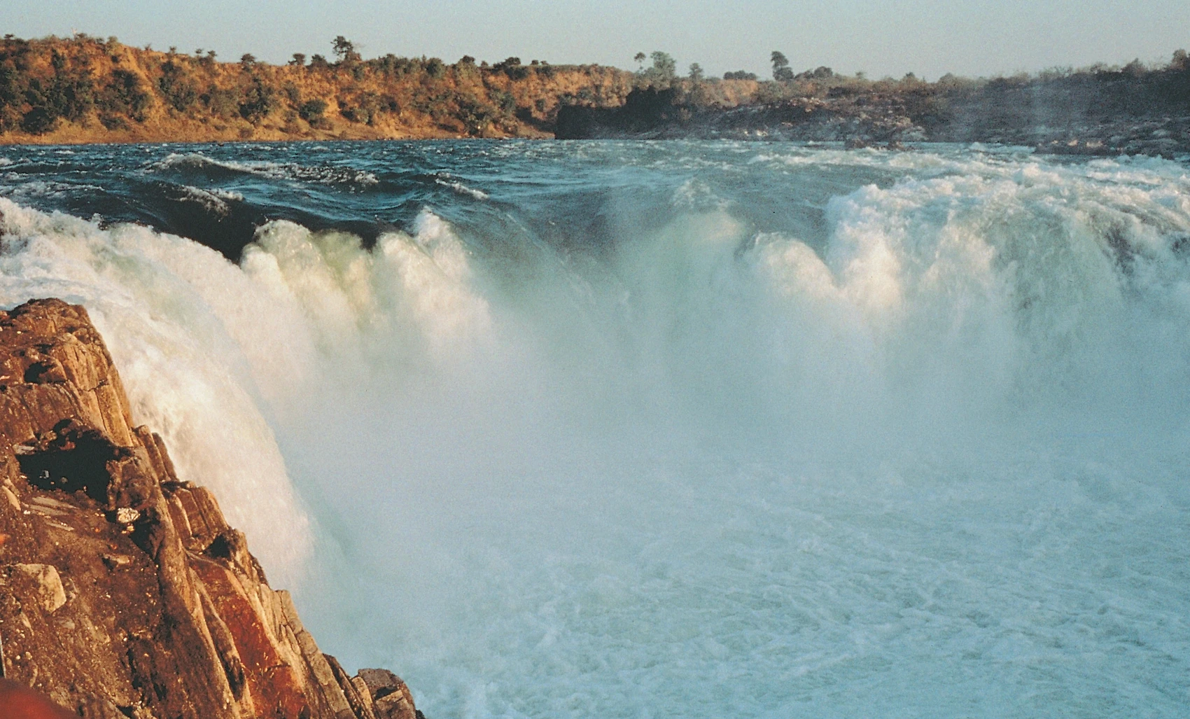 Powerful waterfall cascade