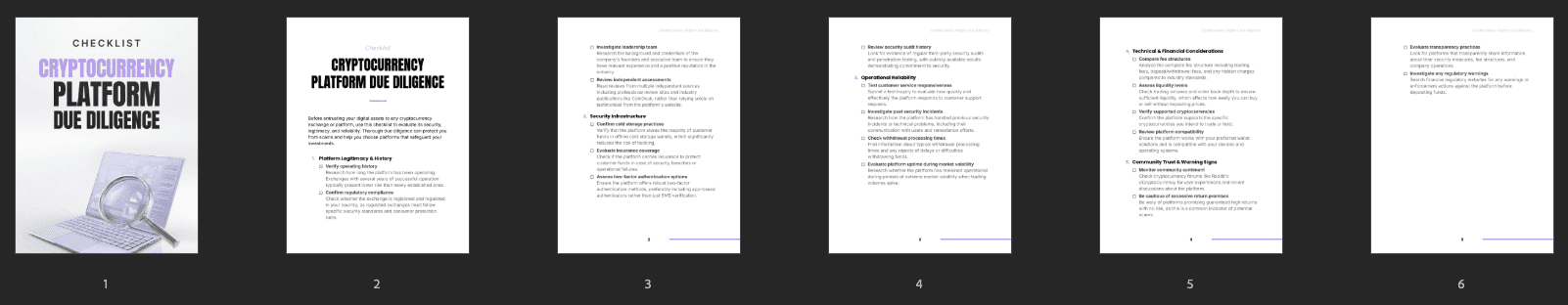 Entrepedia 1765117767475-Cryptocurrency-Platform-Due-Diligence---Checklist