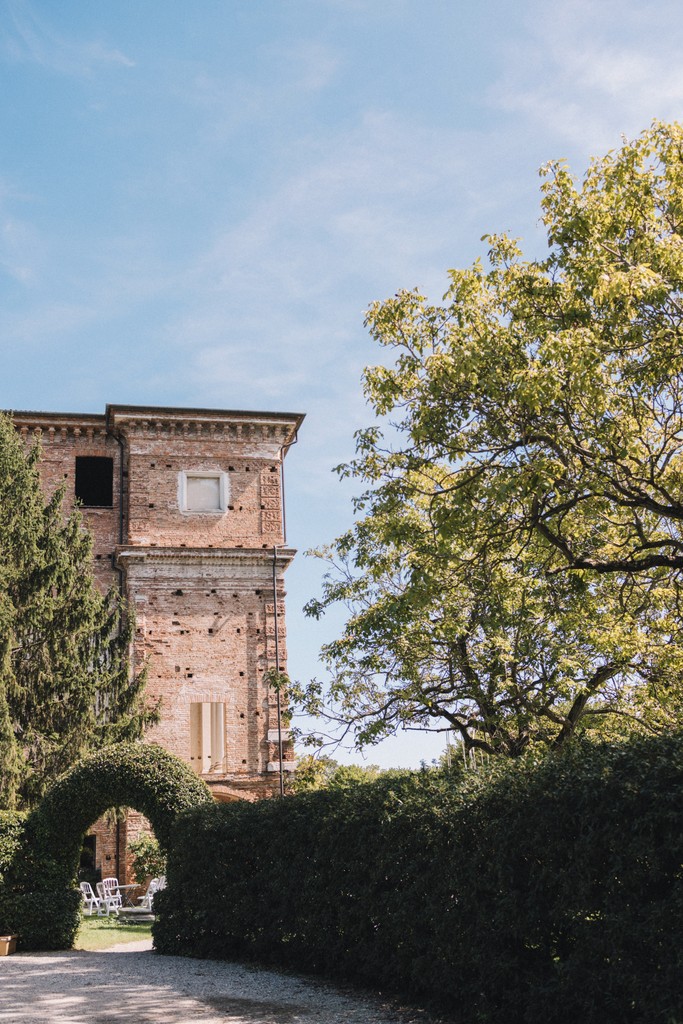 Dettaglio architettonico esterno di Villa La Favorita - matrimonio Rebecca e Giorgio