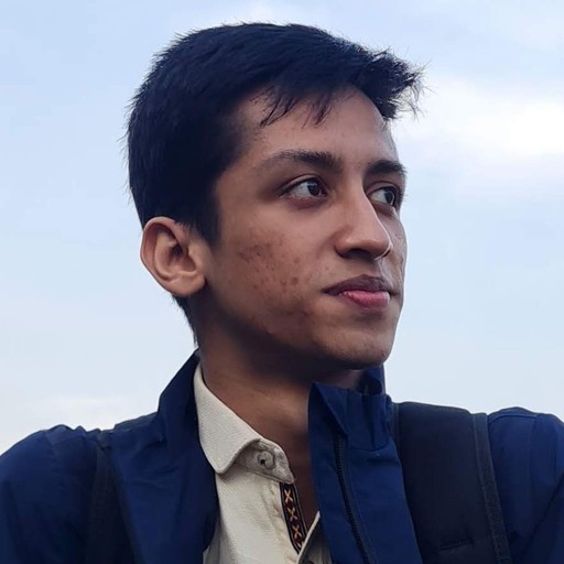 persona portrait image man with orange background and person's image on top