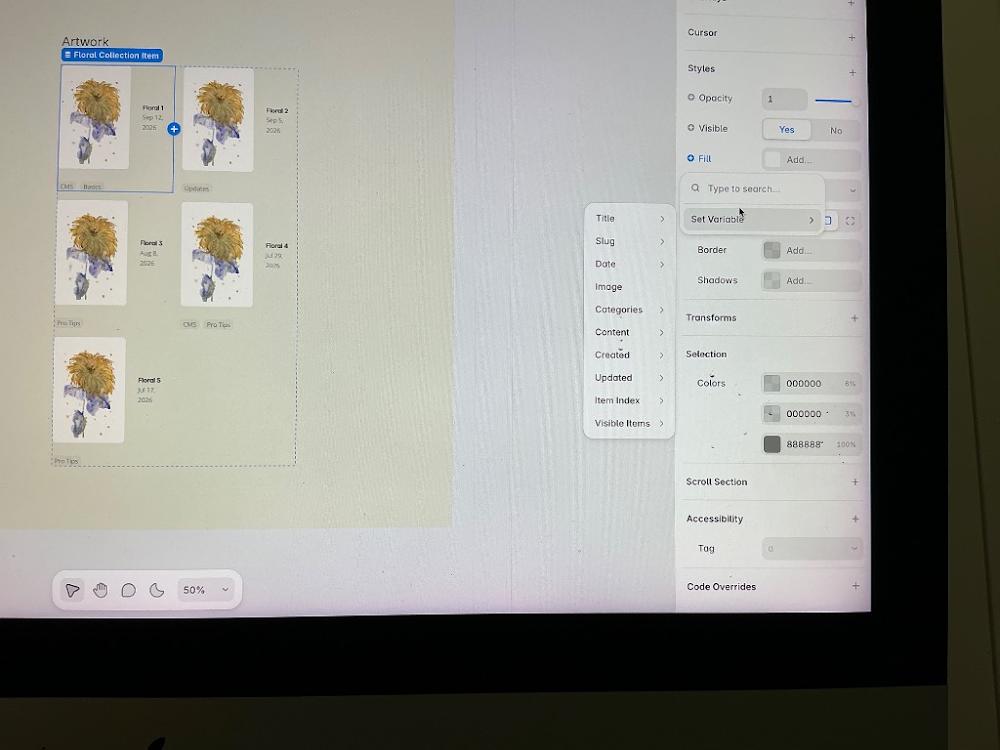 Visually searched image
