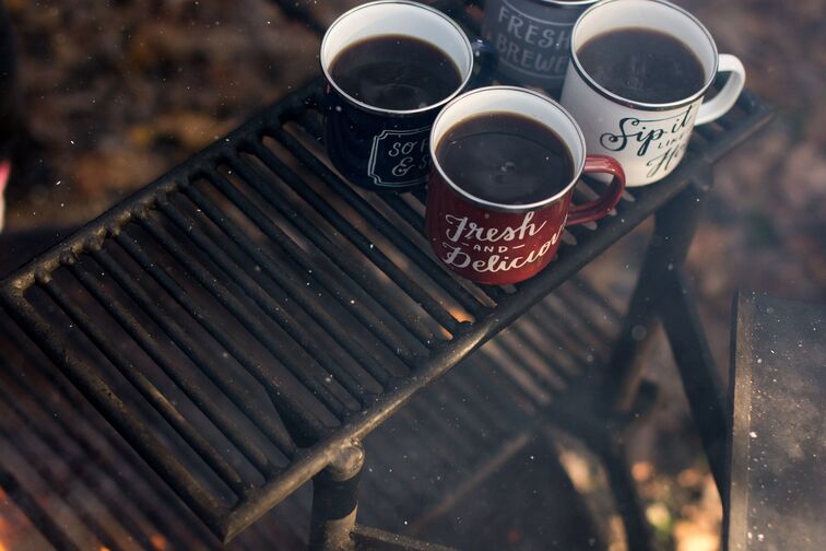 Four cups of coffee